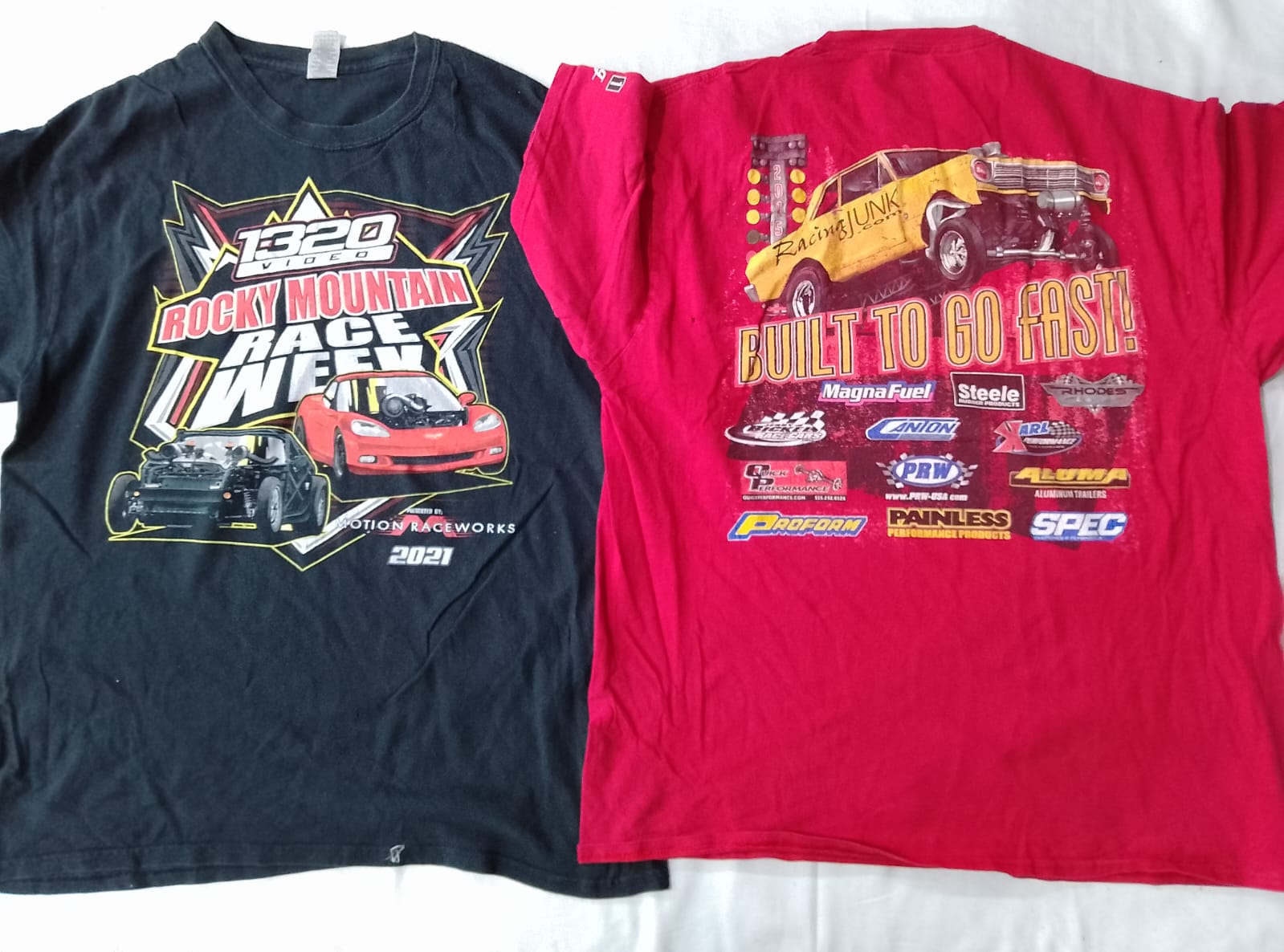 CR6082 T-shirts de course vintage