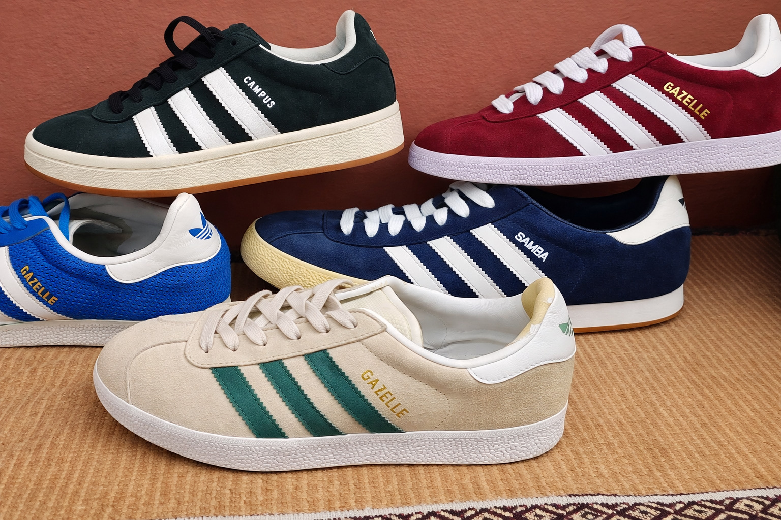 Adidas Gazelle ,Samba and Campus 5 pairs