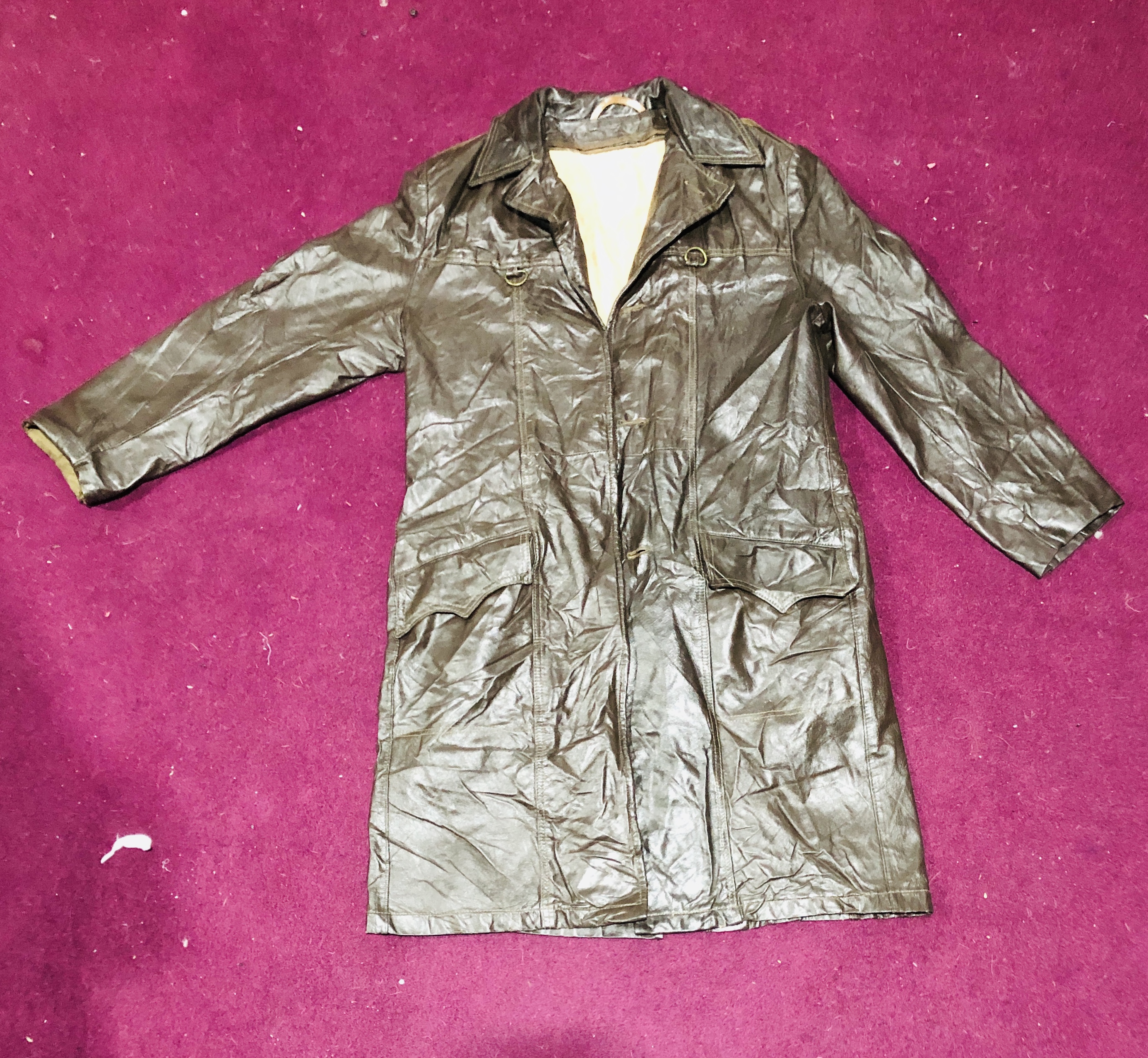 Leather Women Long Coat