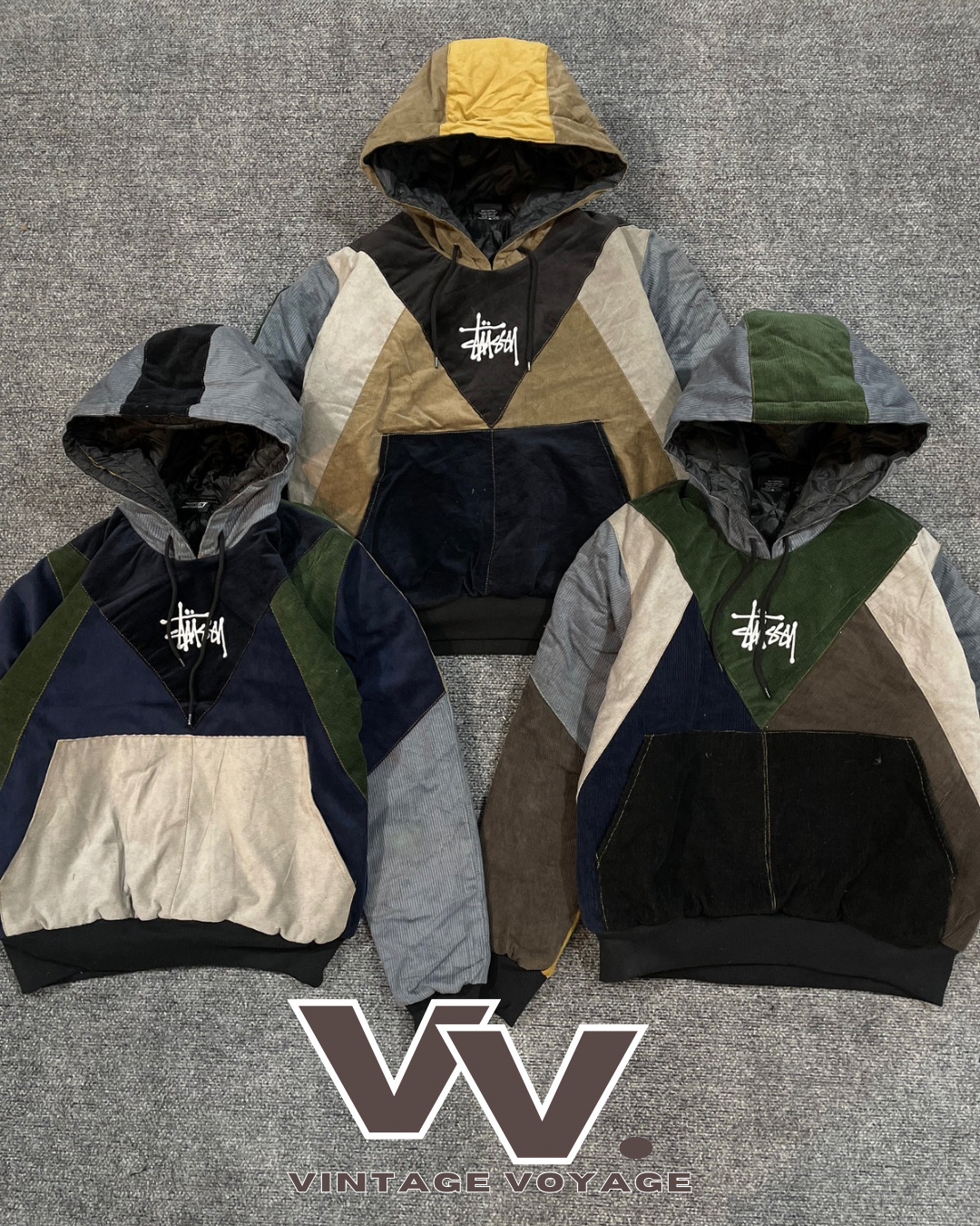 Carhartt/stussy überarbeitet Stil Corduroy Hoodies #24126