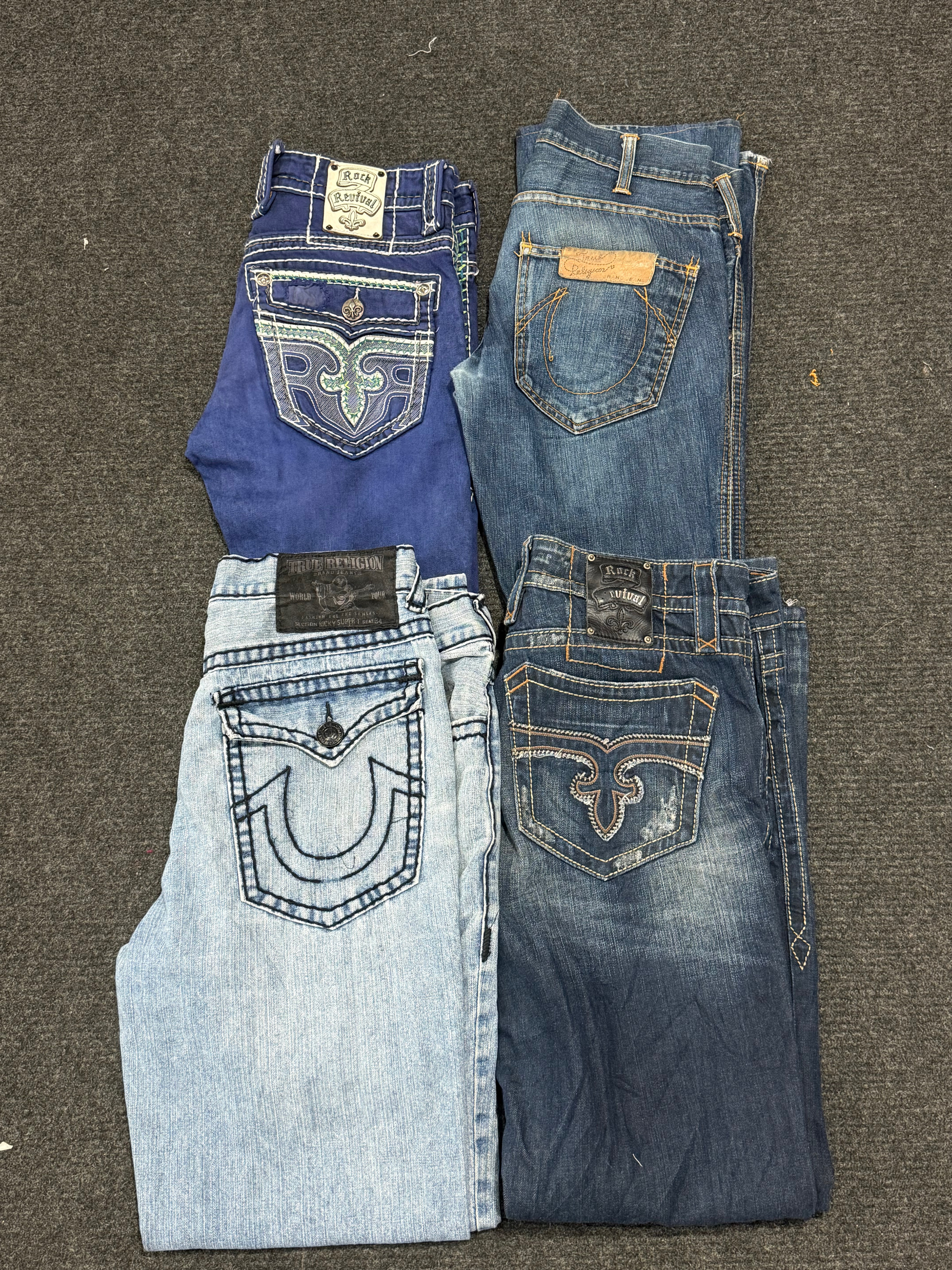 True Religion And Rock Revival Mens Jeans