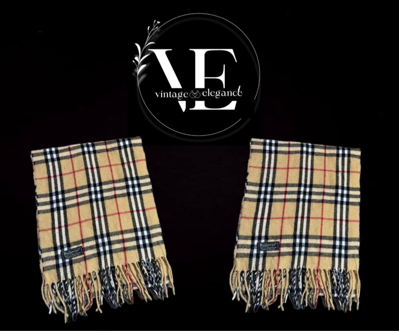 Beige Burberry Scarves