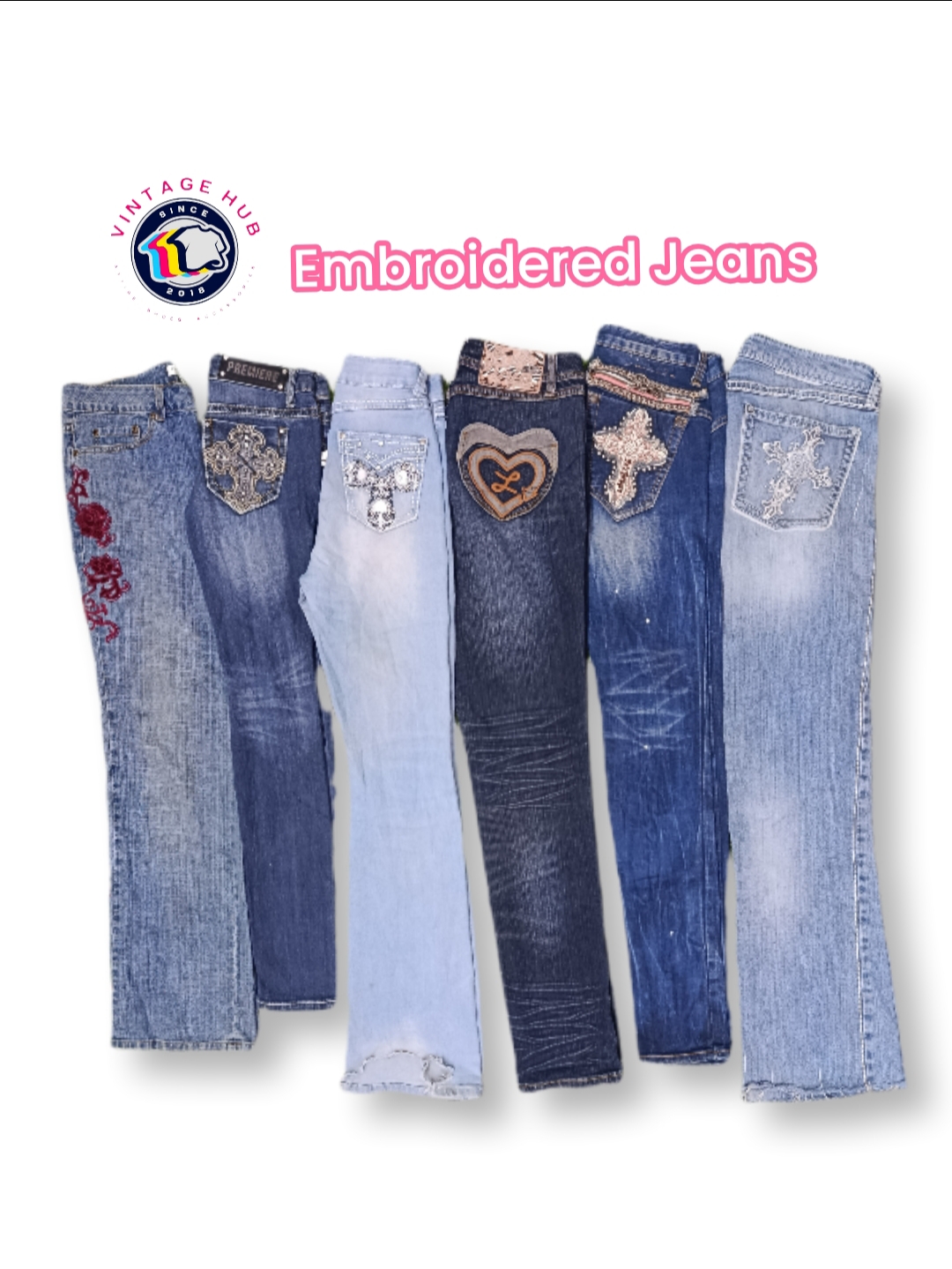 Embroidered Jeans - CX Selected