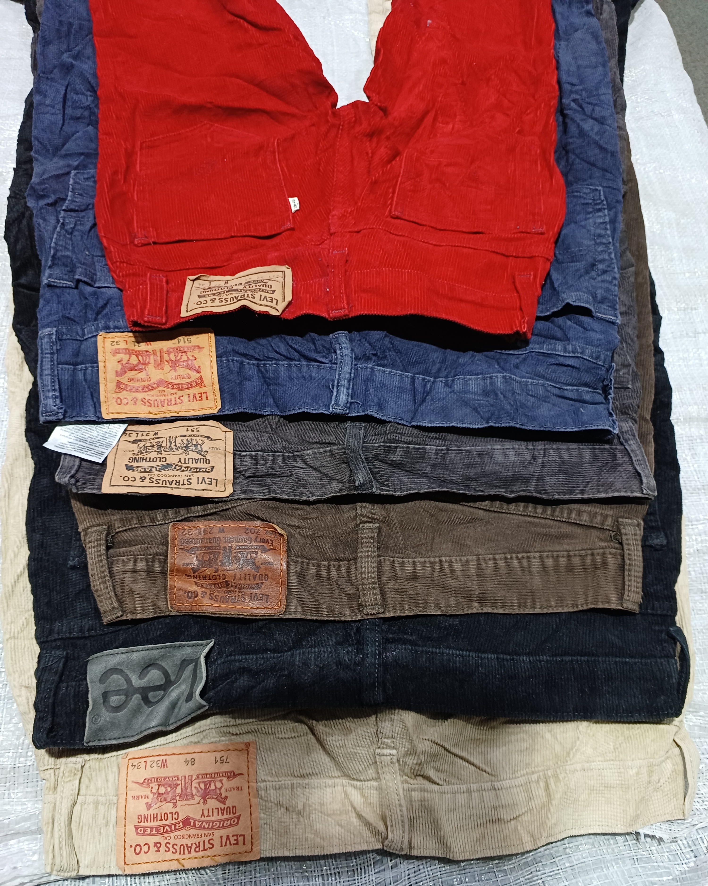 Calça de Algodão Cotelê LLW