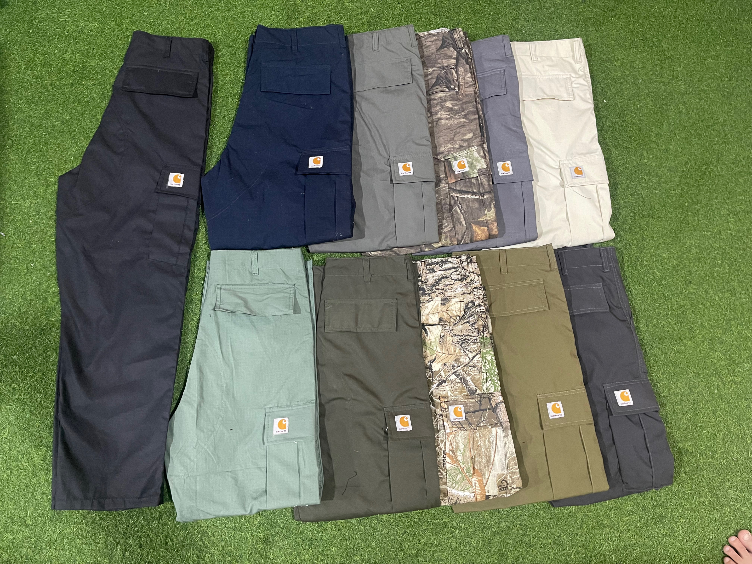 Pantalon cargo style rework Carhartt mélange de couleurs chaque couleur 2 pièces