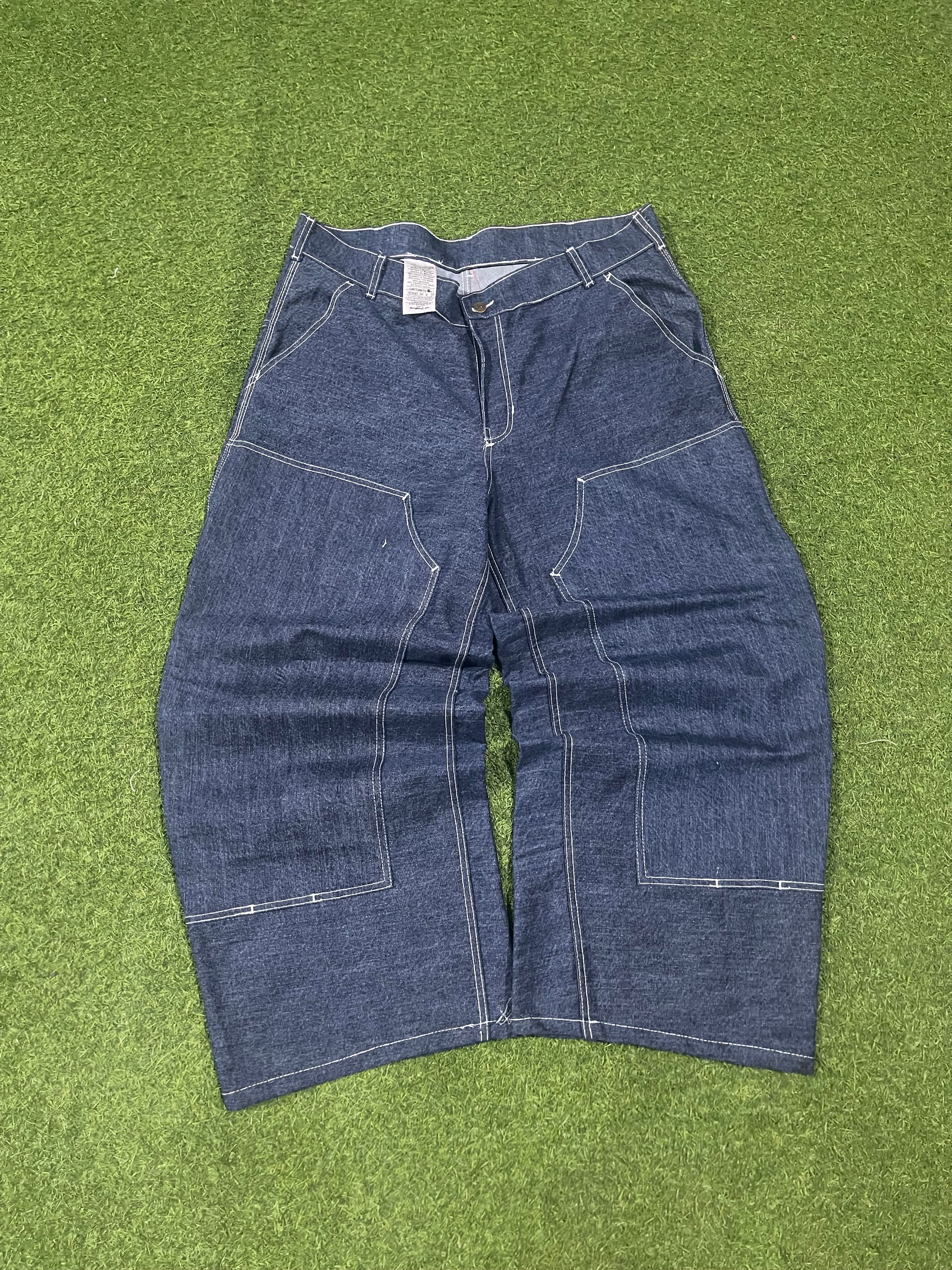Carhartt rework style blue baggy jeans Pant