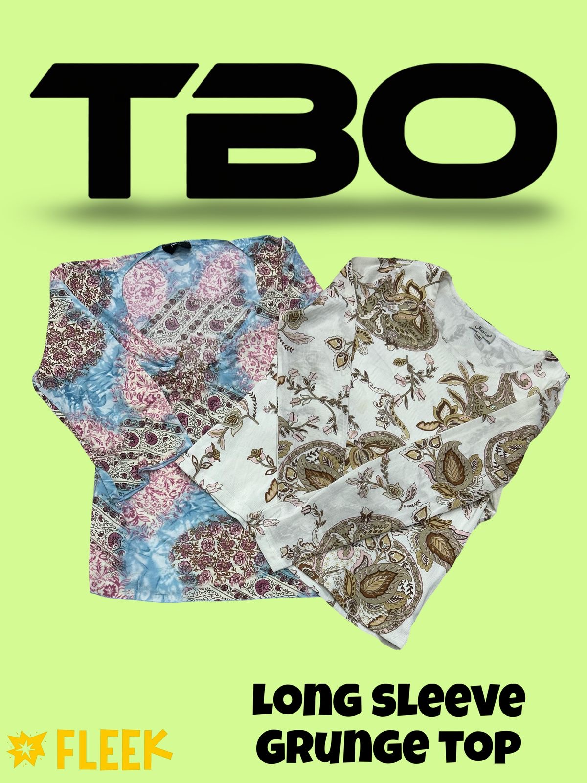 Long Sleeve Grunge Tops     (TBO-(150)