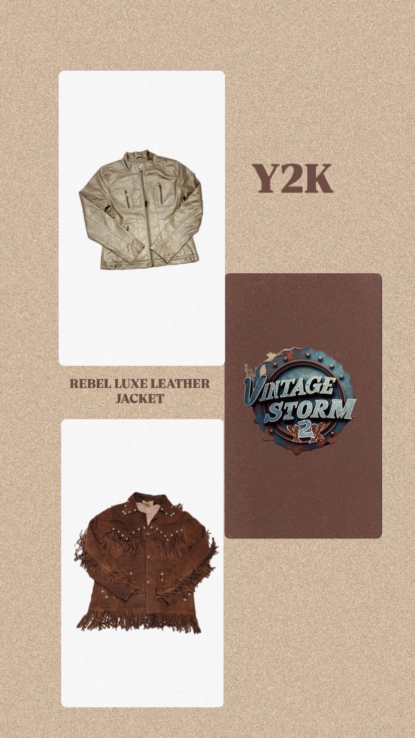 Y2K Rebel Luxe Leather Jacket