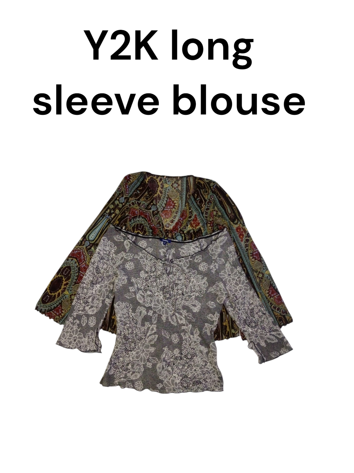 Blouse à manches longues Y2K