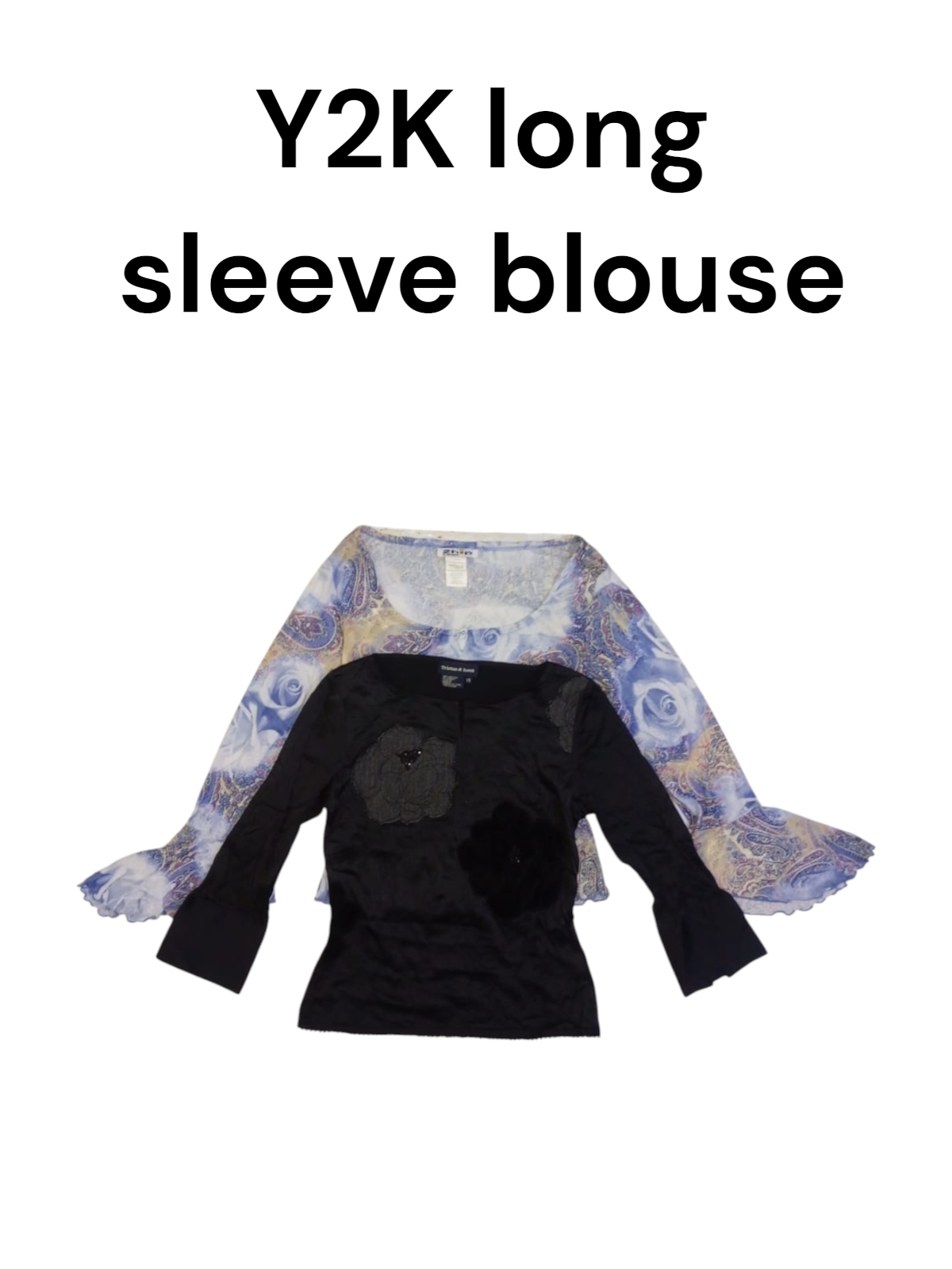 Blouse à manches longues Y2K