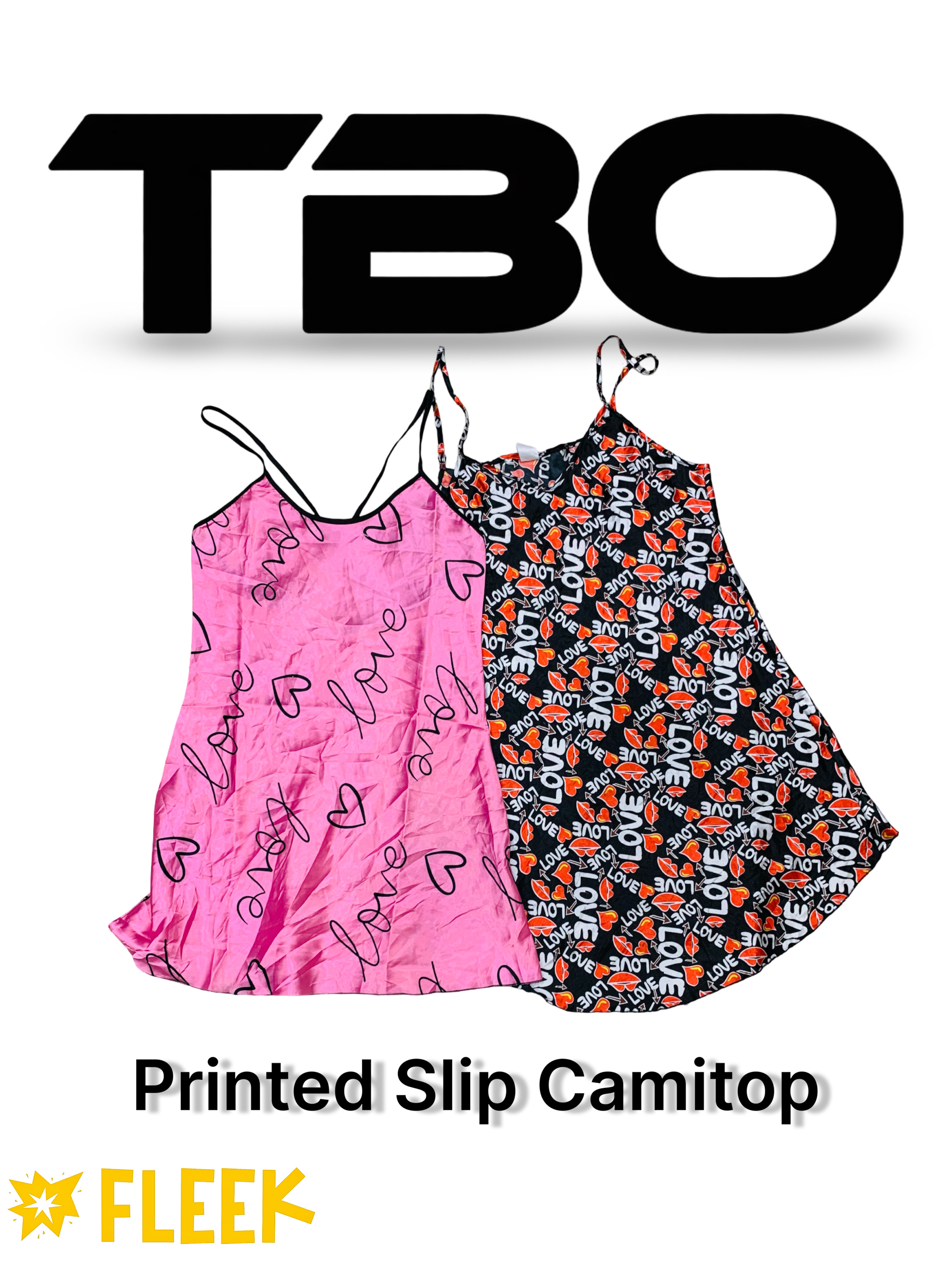 Printed Slip Camitop    (HM-116)