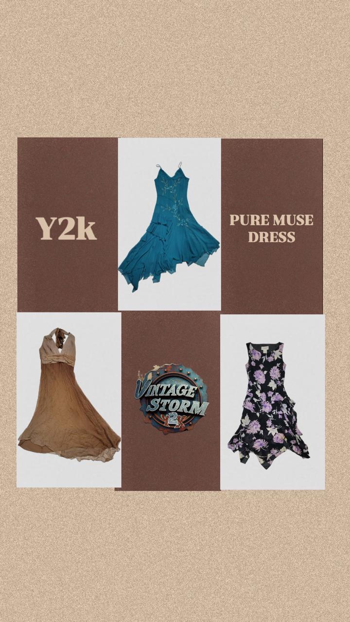Y2K Pure Muse Poly Dress