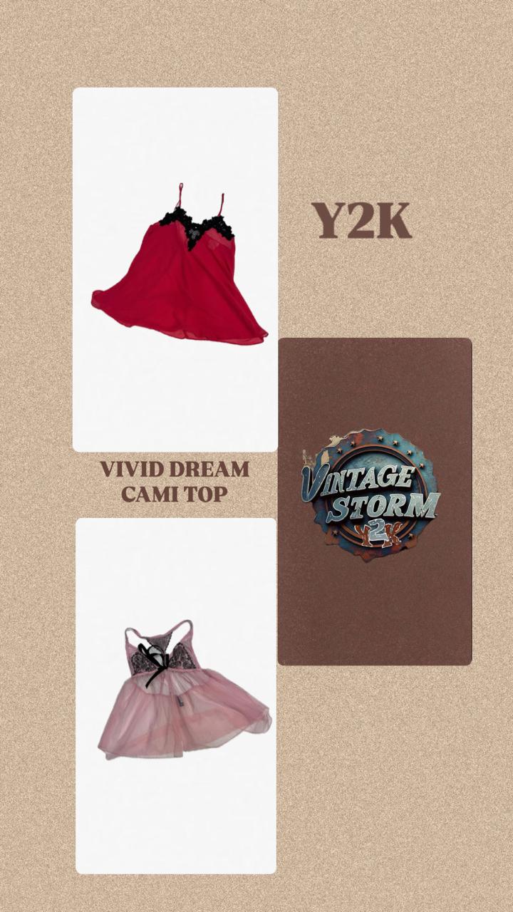 Tops Cami Vivid Dream Y2K
