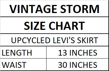 Upcycled Levi's Belter Skirts