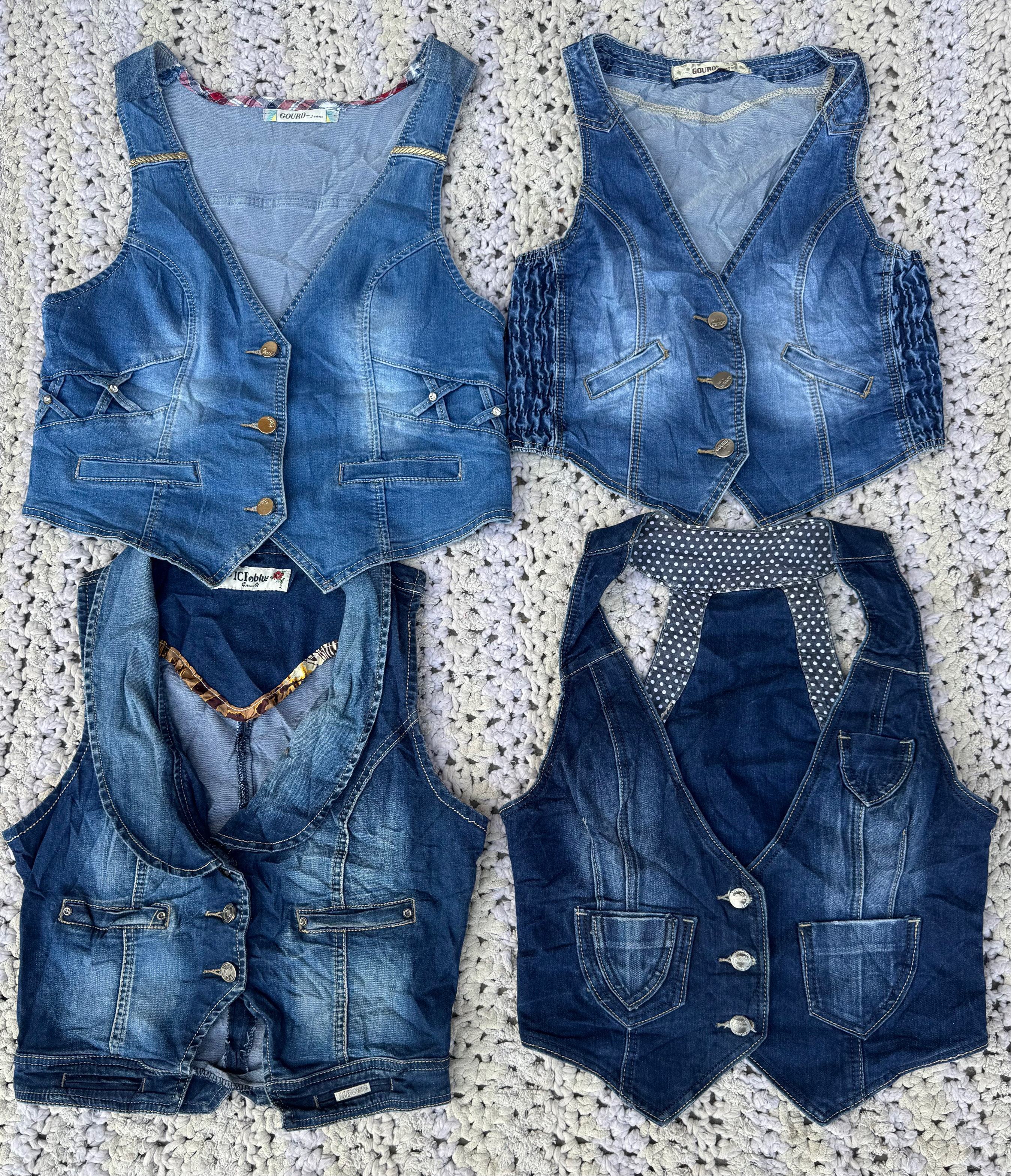 Denim waistcoat 20 pieces