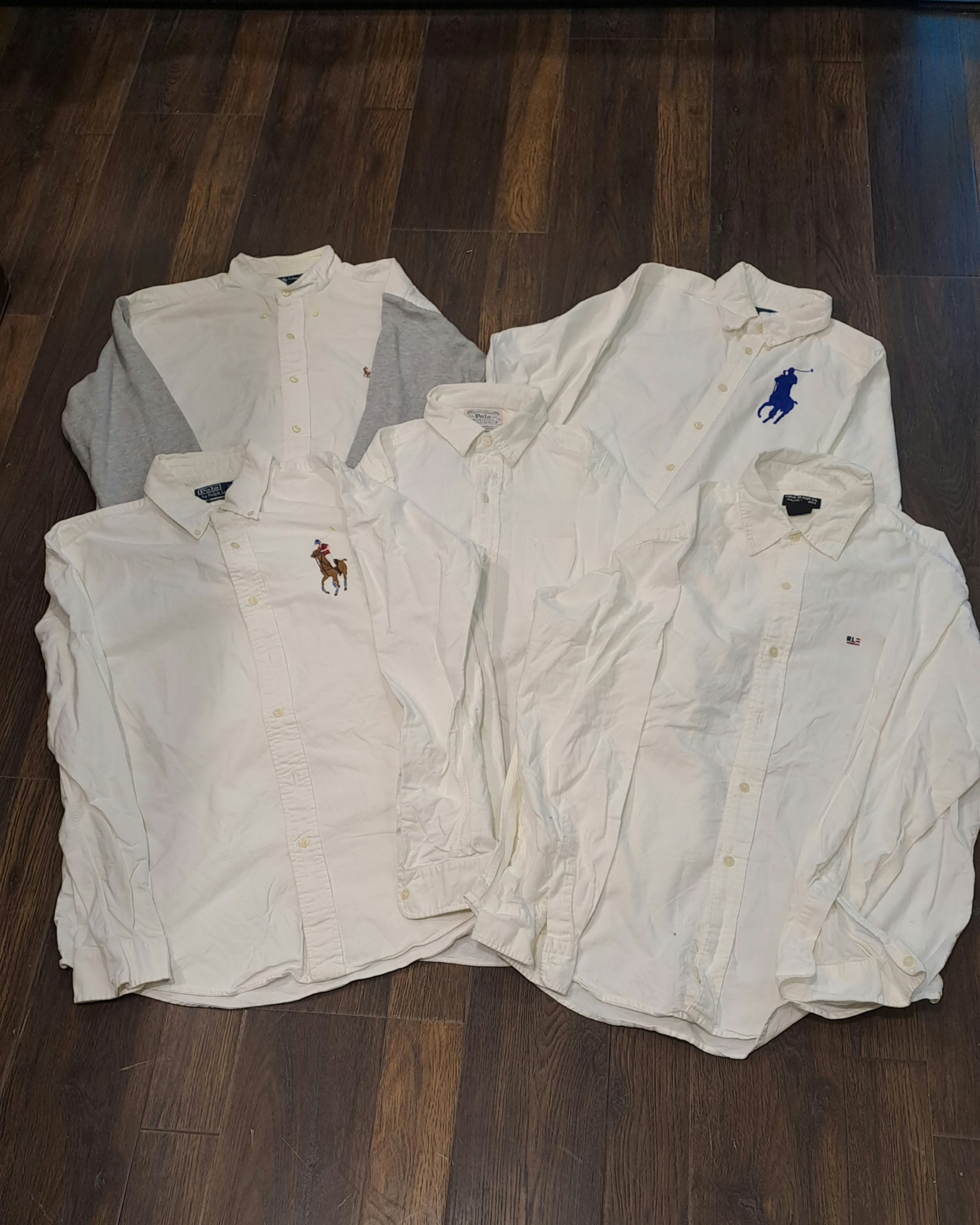 Authentic Ralph Lauren Shirts - all white