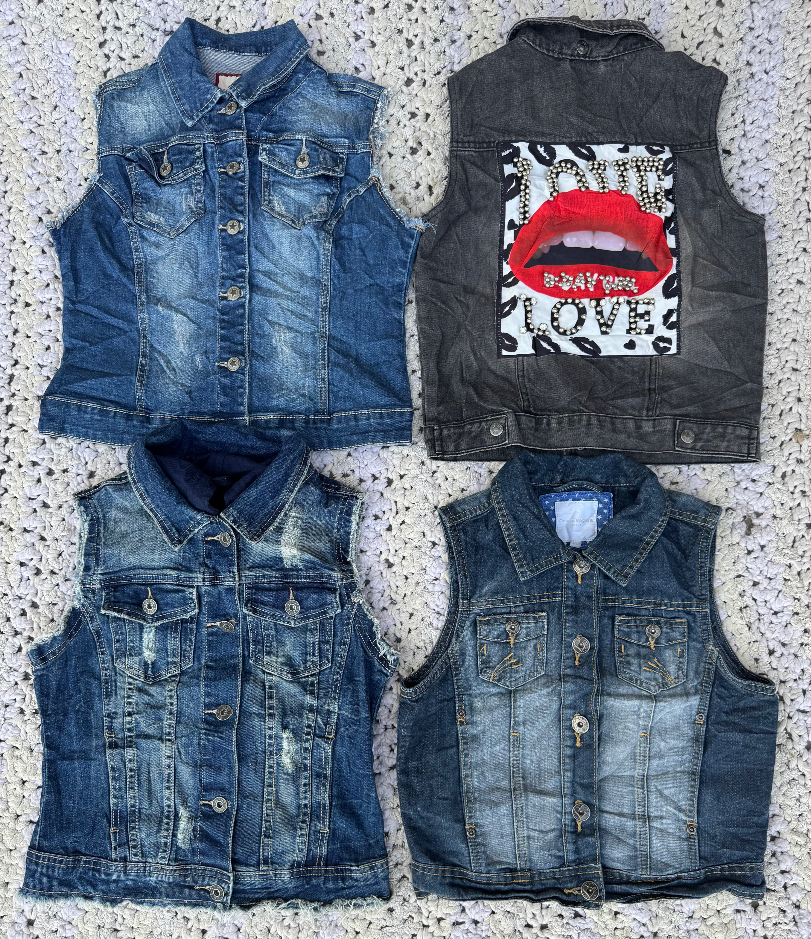 Denim Vests 15 pieces