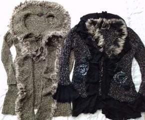 CR7004 Y2K Ruffle Sweaters