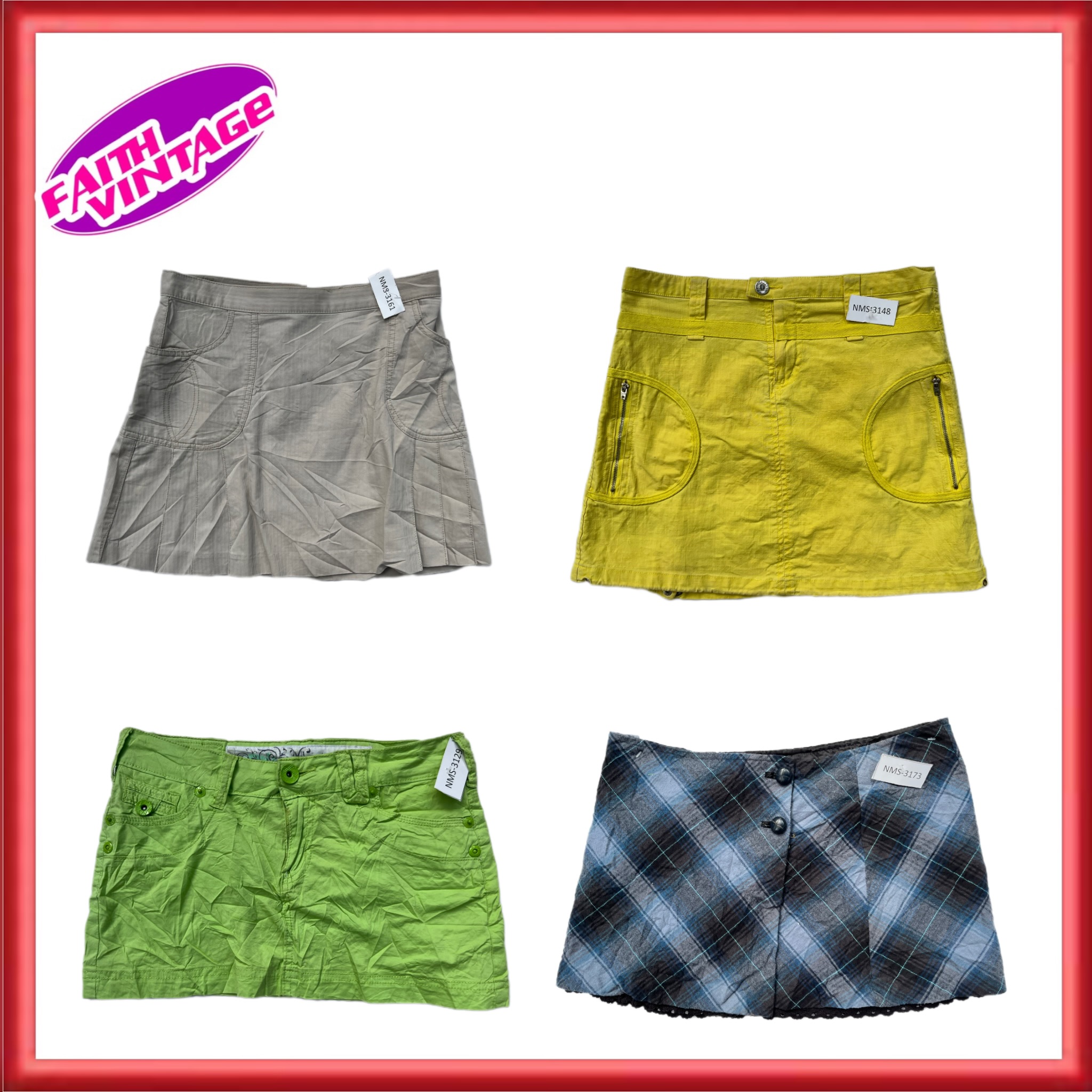 Past Nostalogia Crave Mix Skirts(FV-446)