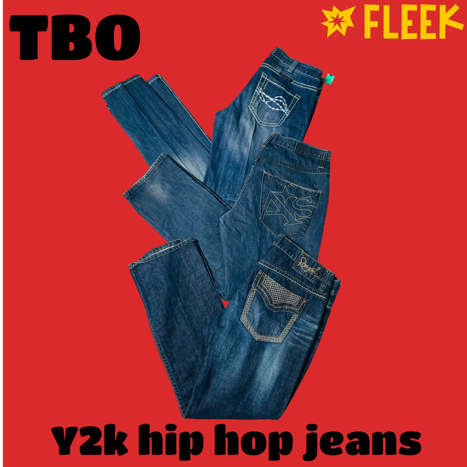 Jeans hip hop Y2k
