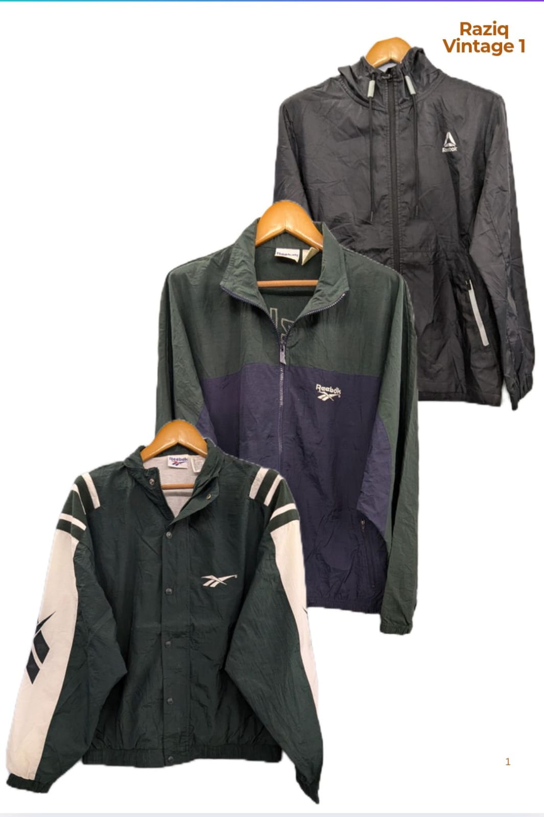 💥 RV1907 Reebok Zipper Jackets