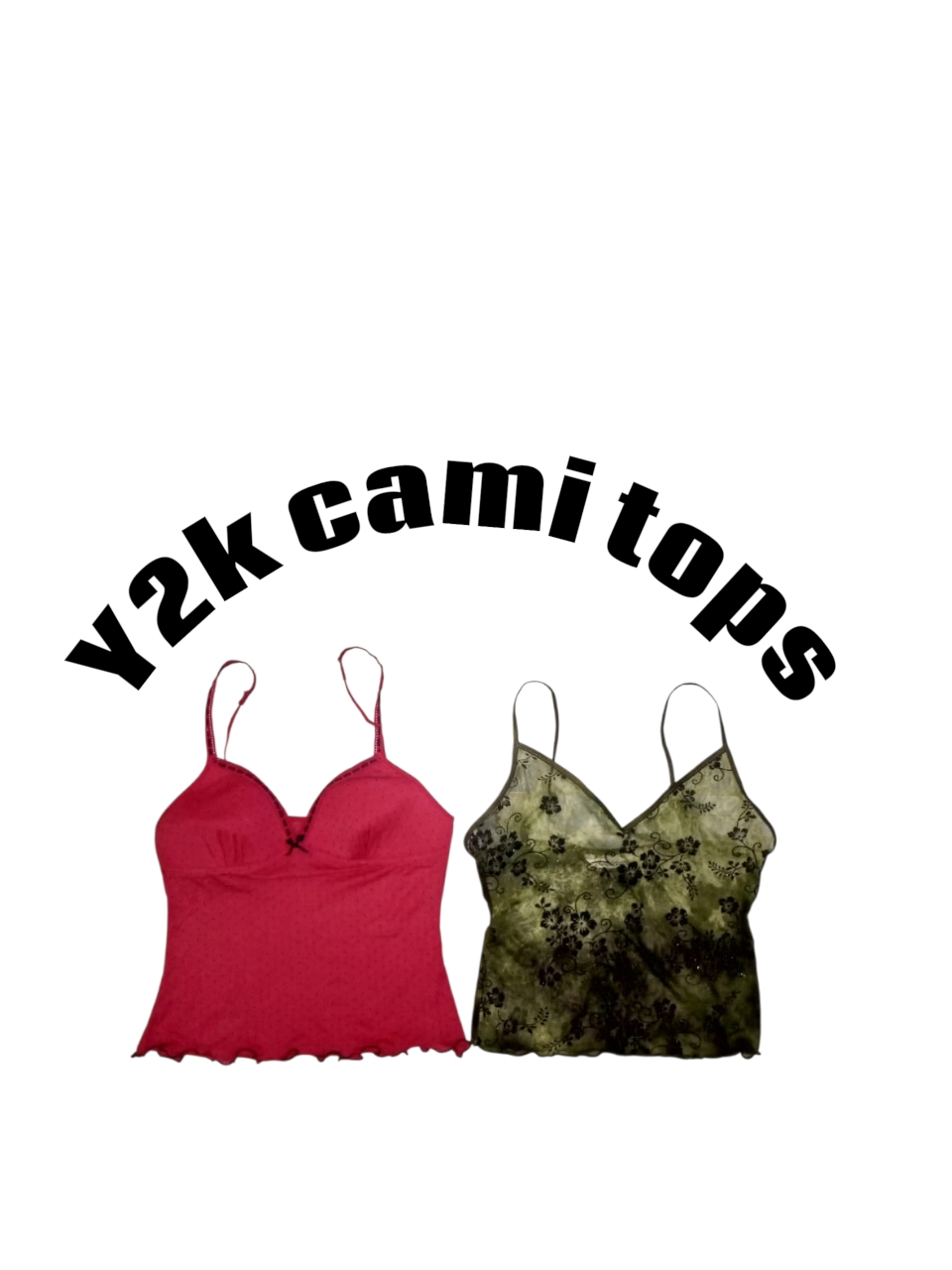 Y2k cami tops