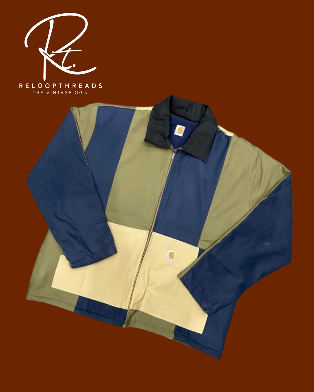 Upcycled Carhartt Multi-Patch Jacket - Multiple De..