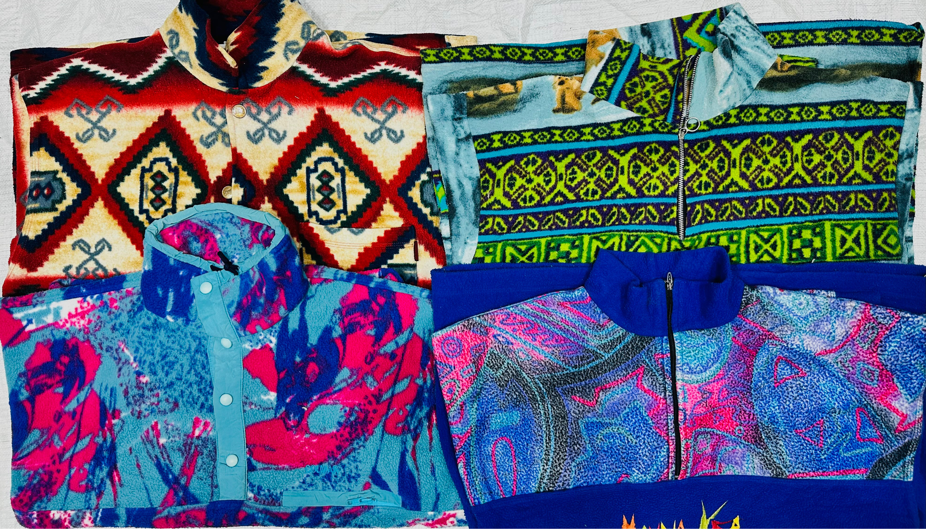 Drei-Farben verrückter Fleece