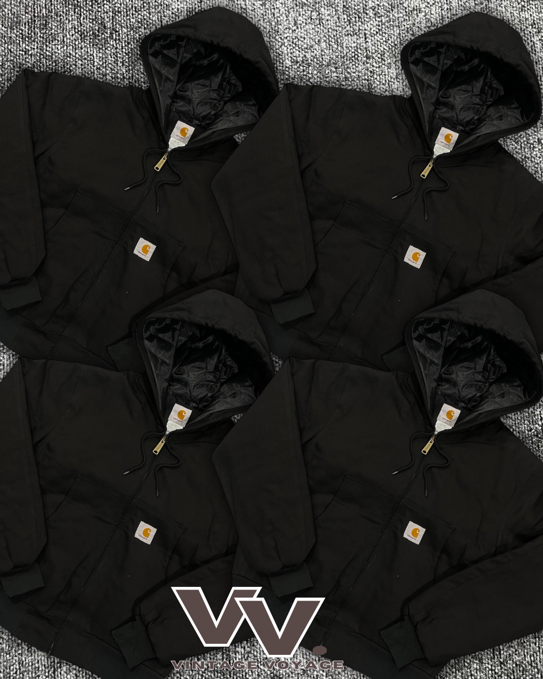 Carhartt reworked style black active jackets #27126