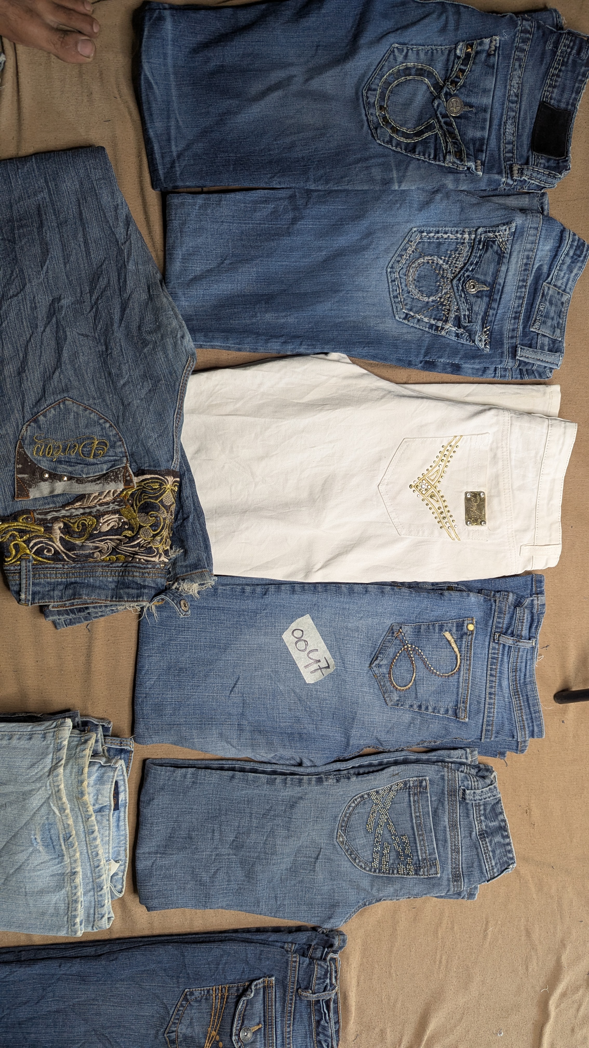 Big star & other mix brands ( woman bootcut jeans)