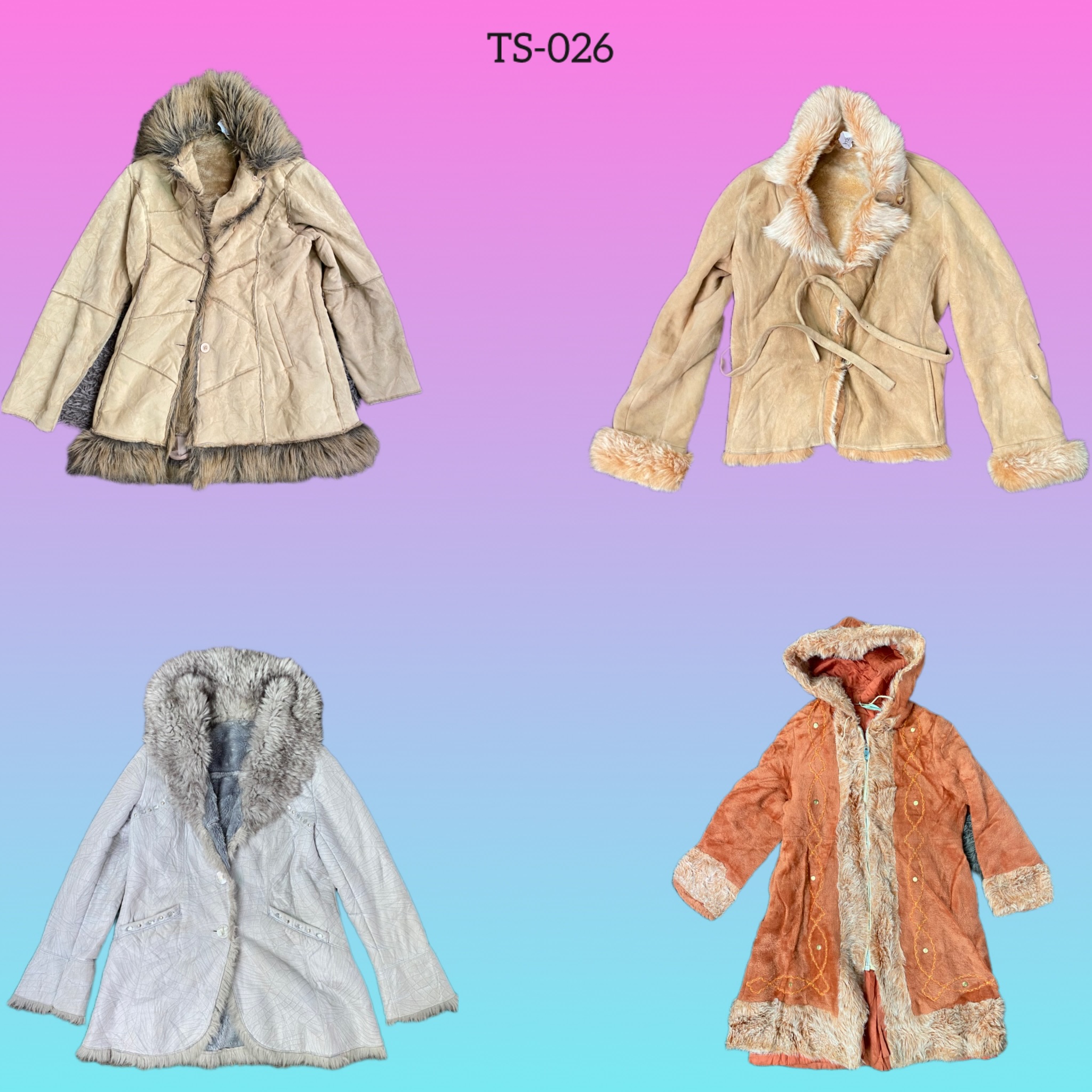 Y2K NYC Afghan coat (TS-029)