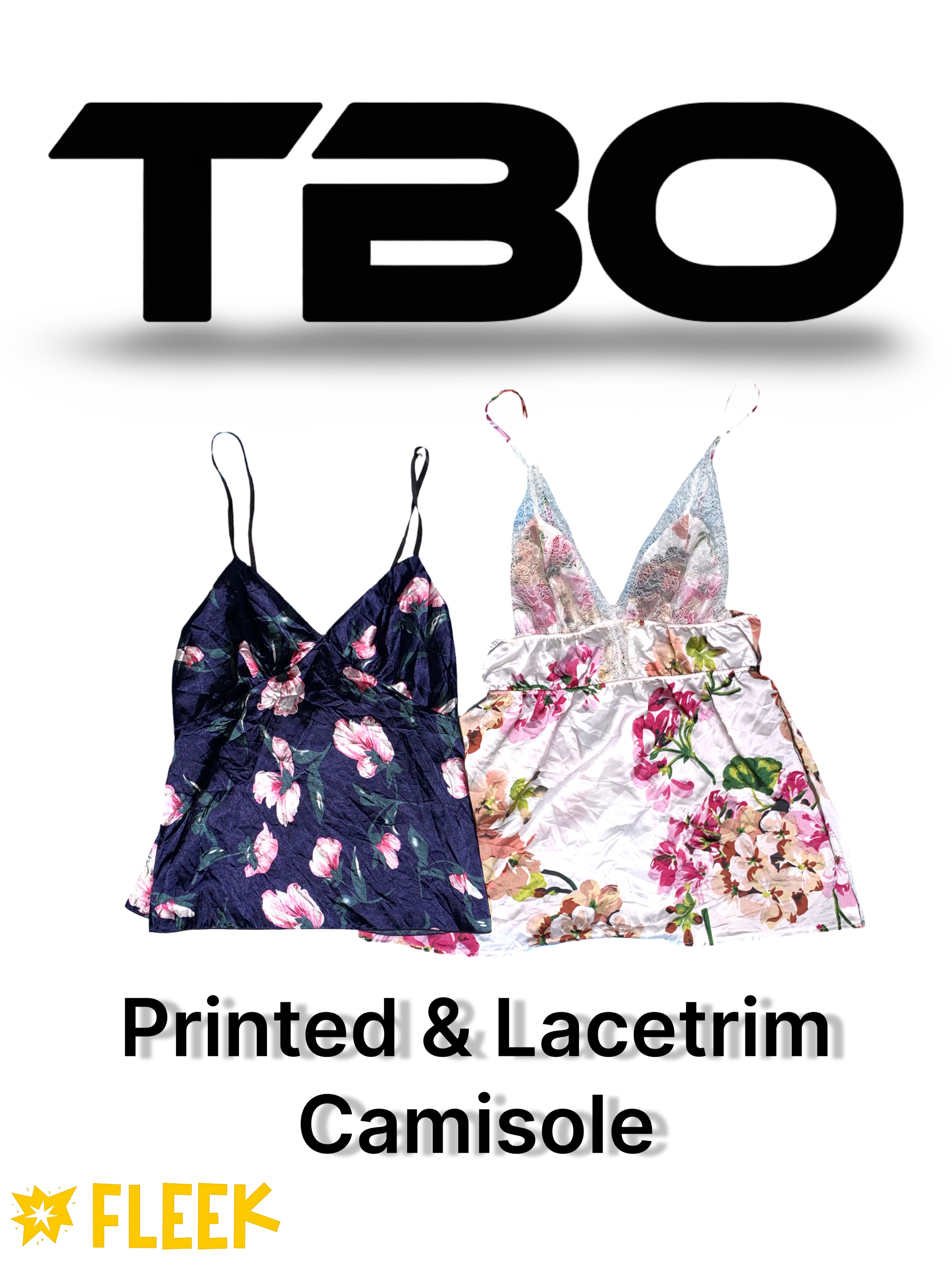 Camisole imprimée et avec dentelle (TBO-177)