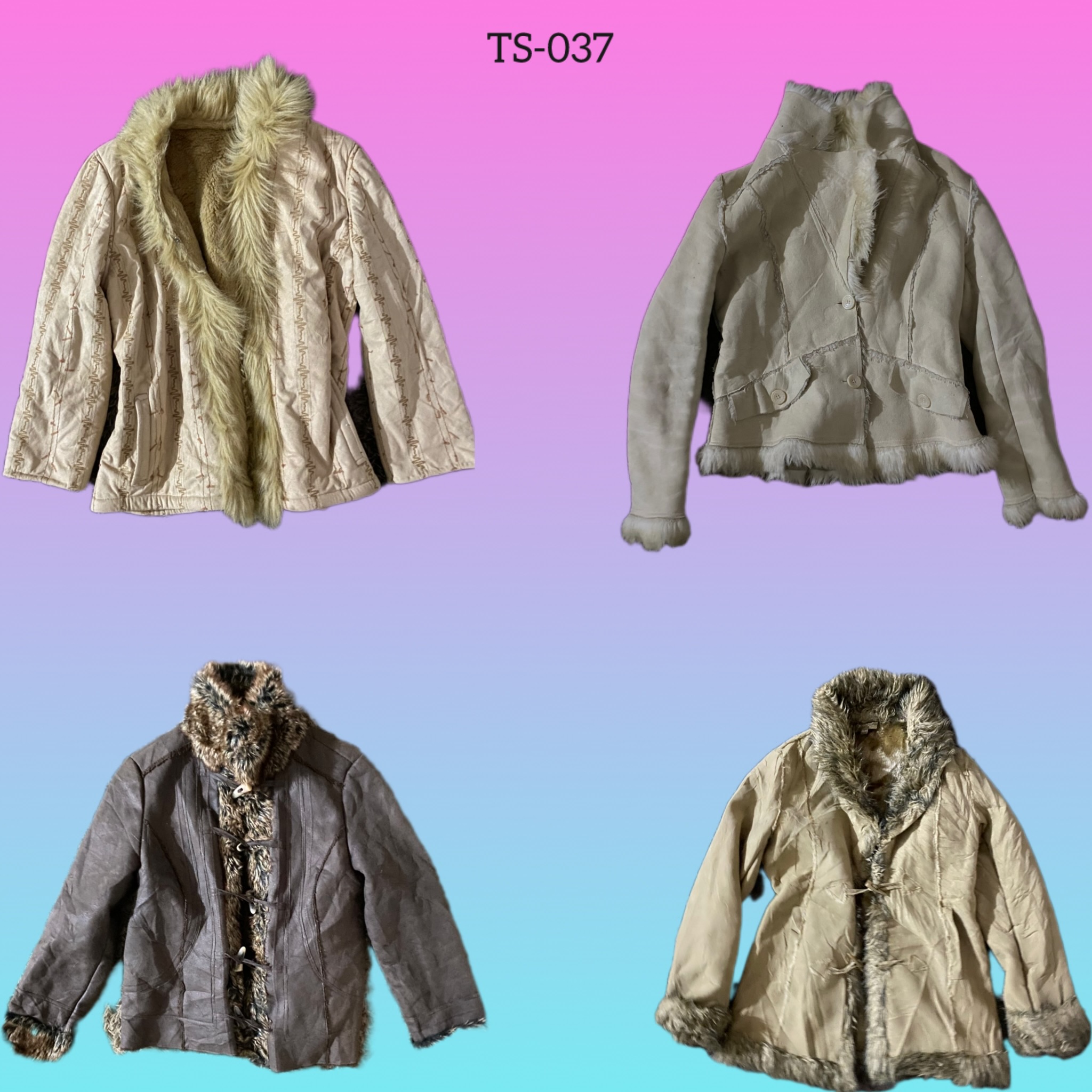 Y2K Unique Afghan Coat (TS-037)