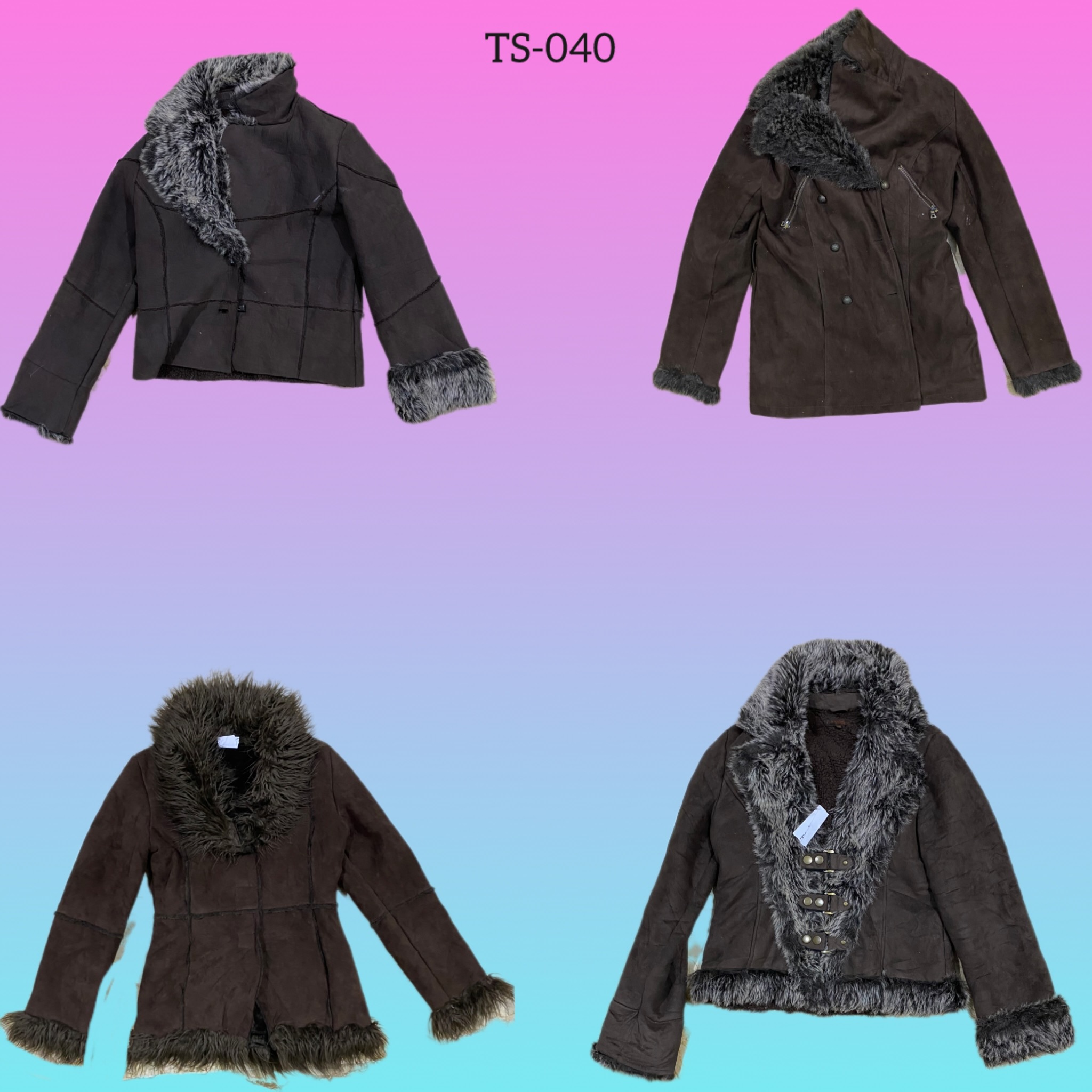 Y2K unique Afghan coat (TS-040)