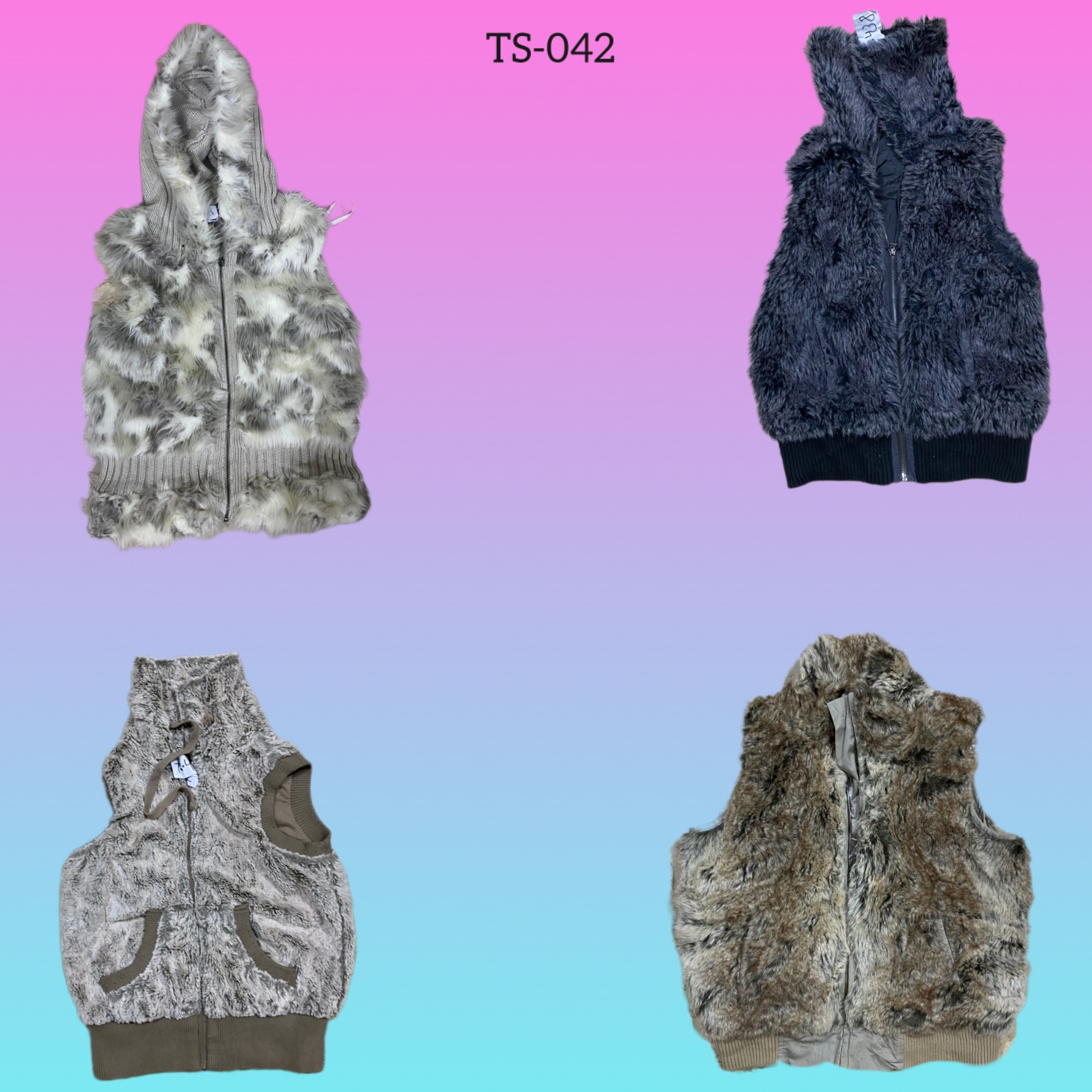 Y2K Fur Waist Coat (TS-042)