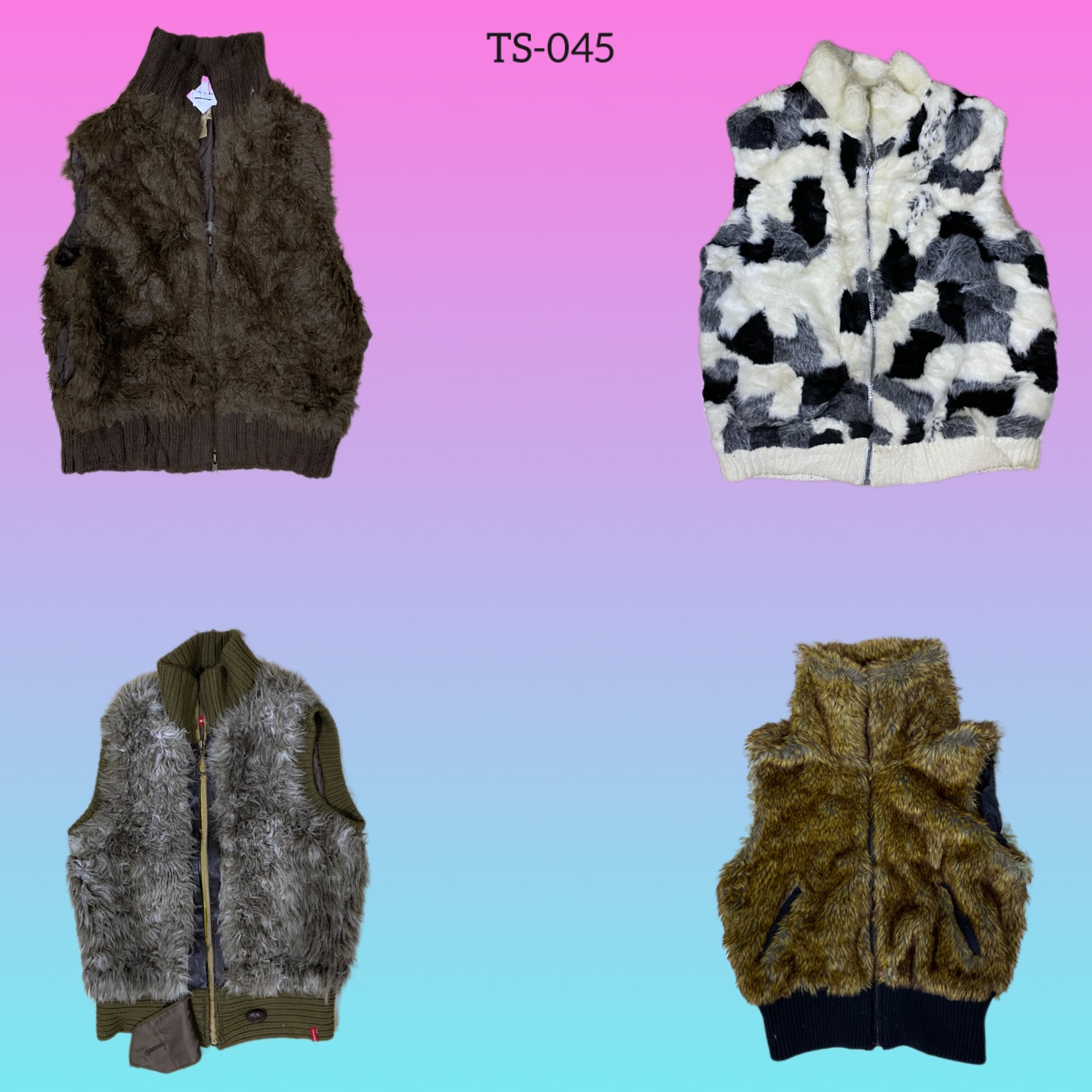 Gilet en fourrure Y2K (TS-045)
