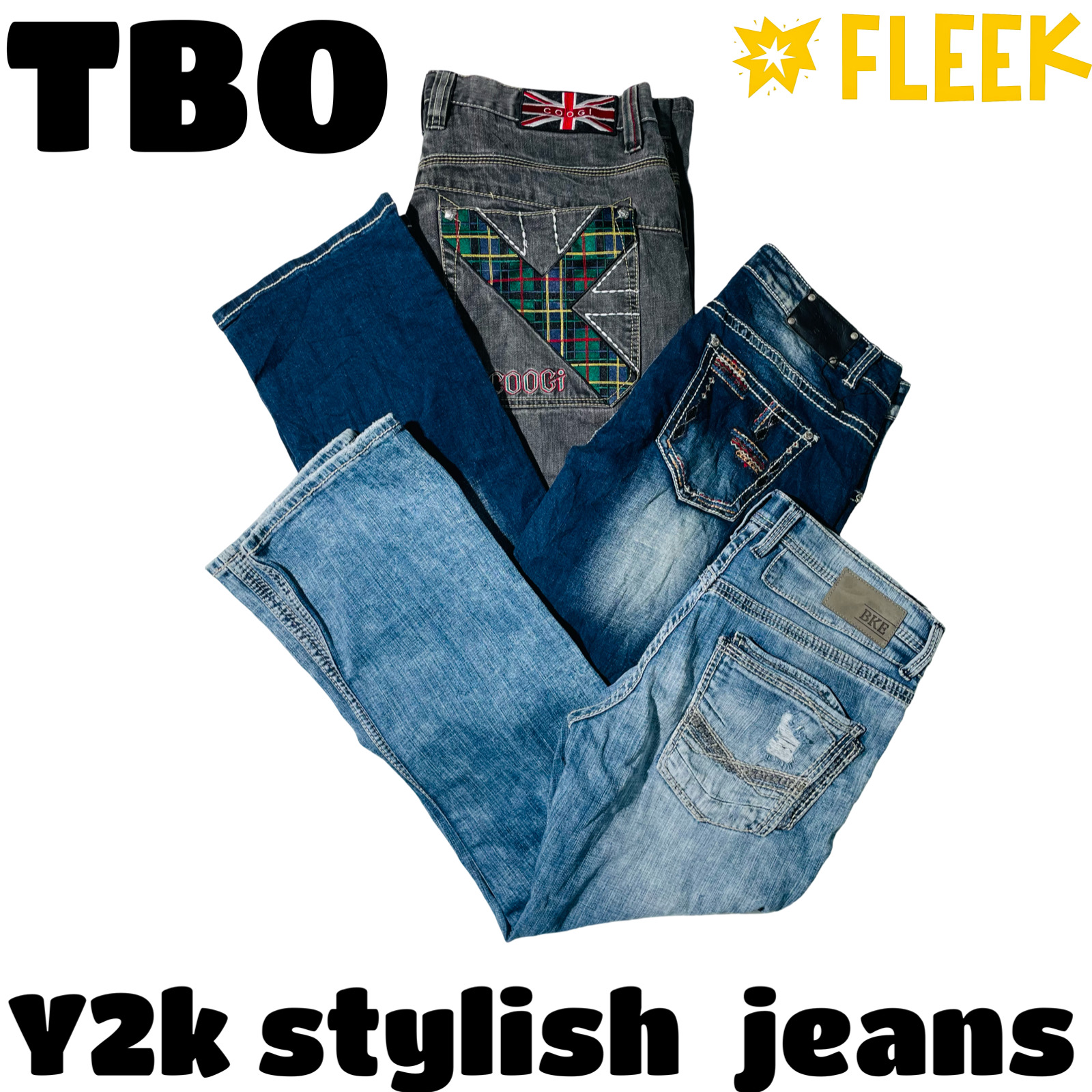 Y2k stylische Jeans