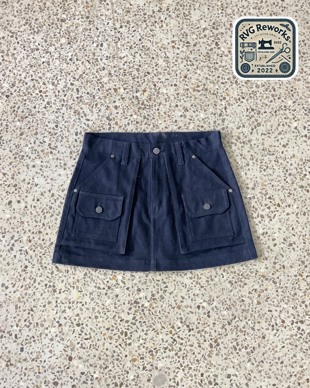 Jupe Mini Utility Upcyclée