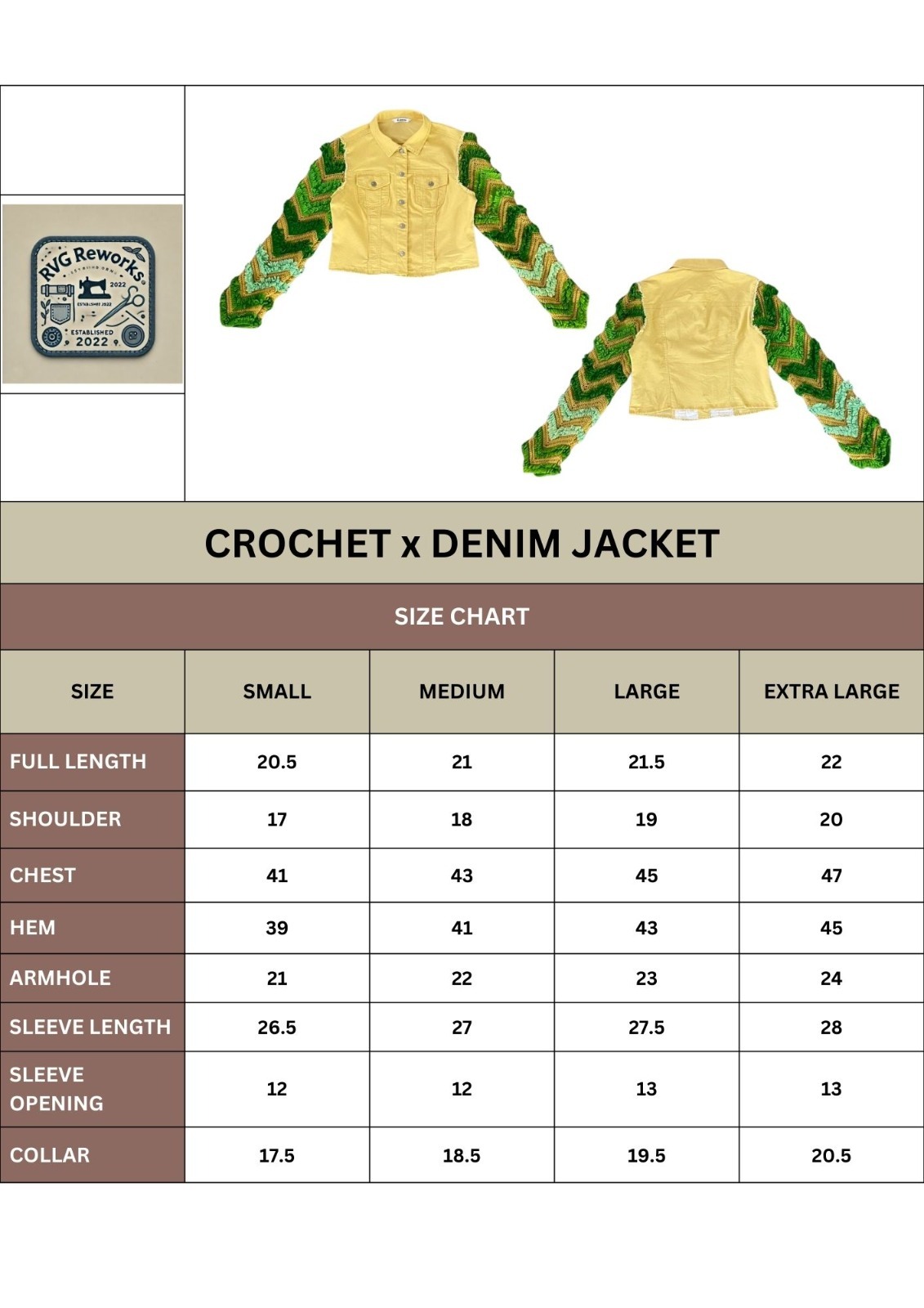 Veste hybride en denim upcyclé et crochet