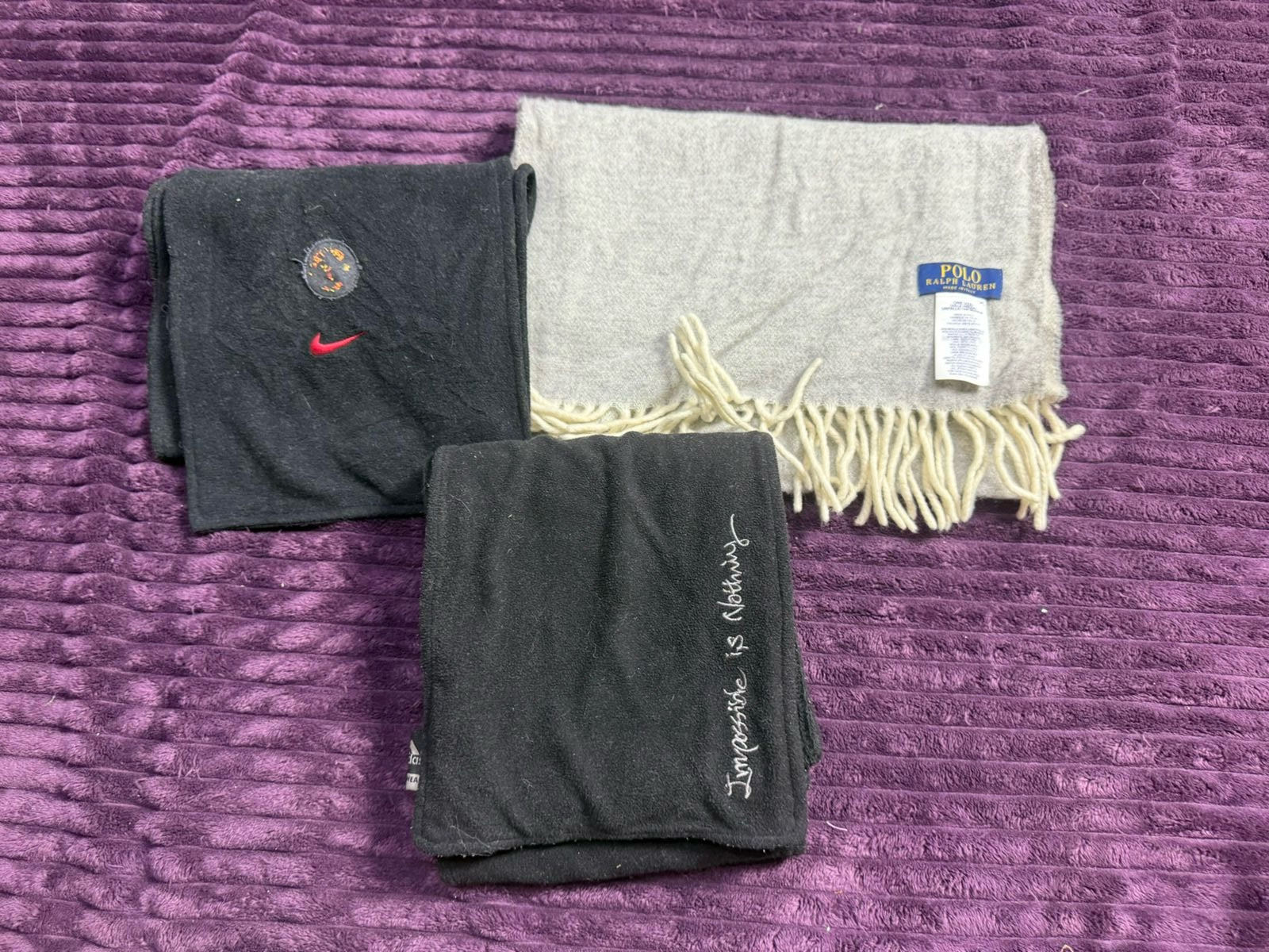 Nike polo Ralph Lauren adidas écharpes de marque