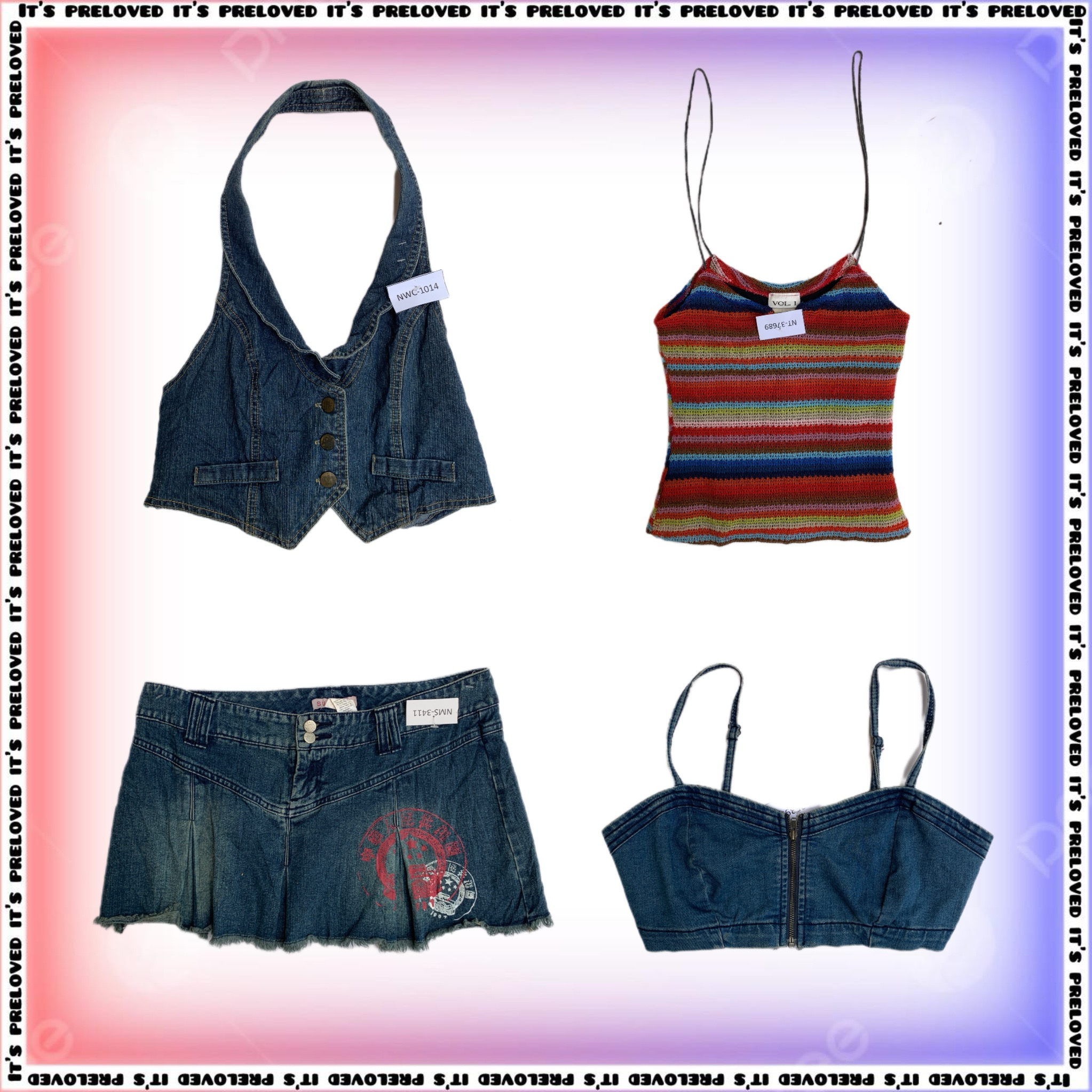 Bratz Baddie - Micro jupes, vestes, gilets en fourrure, crop tops (SS-1886)