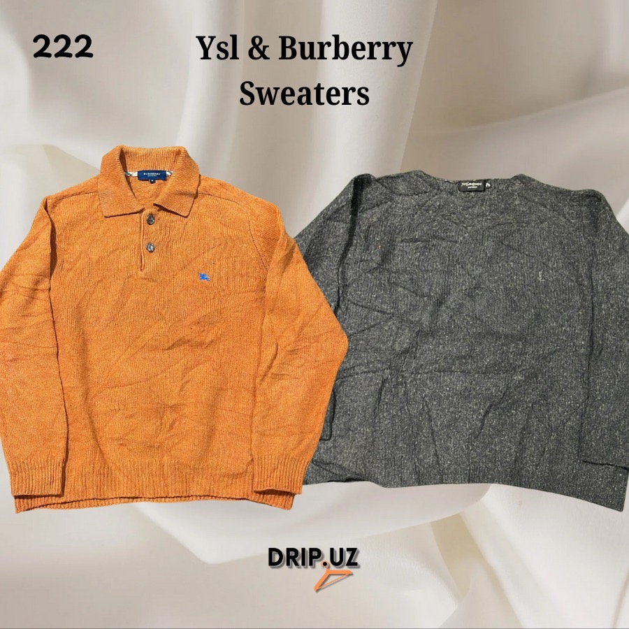 YSL & Burberry Sweaters