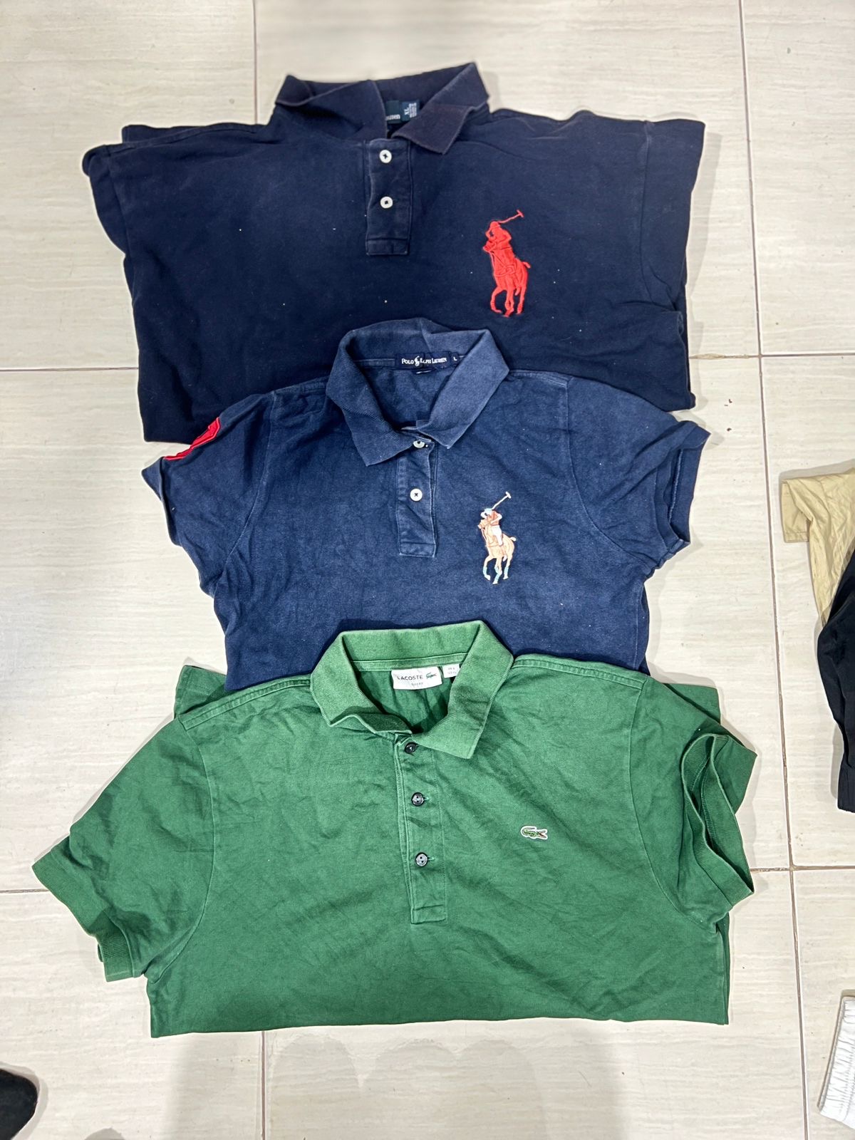 T-shirts Polo et Lacoste