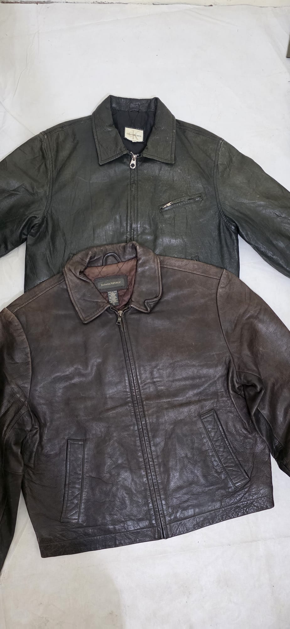 Men's vintage bomber style vintage leather jackets