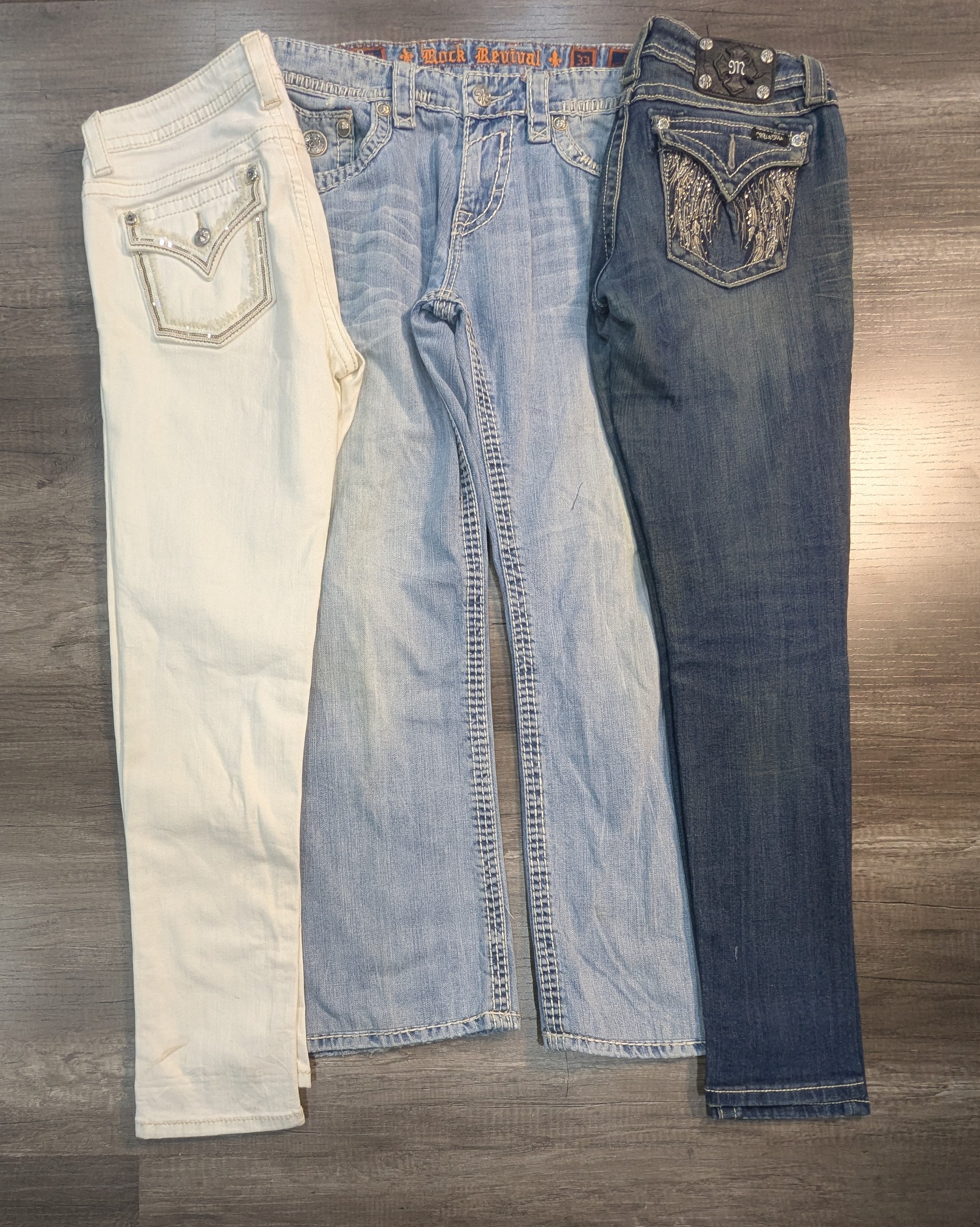 3349 - Miss Me, True Religion, Rock Revival Skinny, Relaxed Jeans