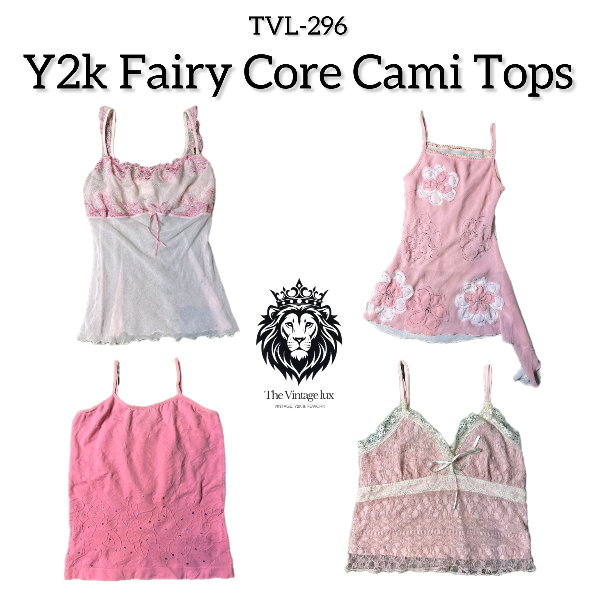 Y2K Fairy Core Cami Tops (TVL-296)