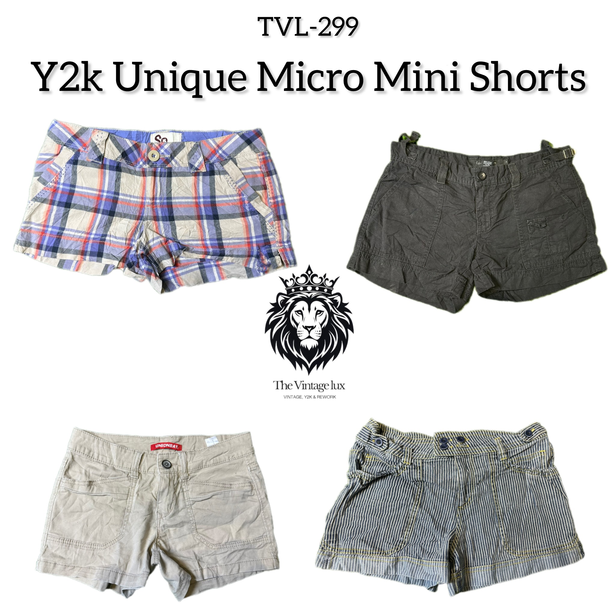 Y2k Unique Micro Mini Shorts (TVL-299)