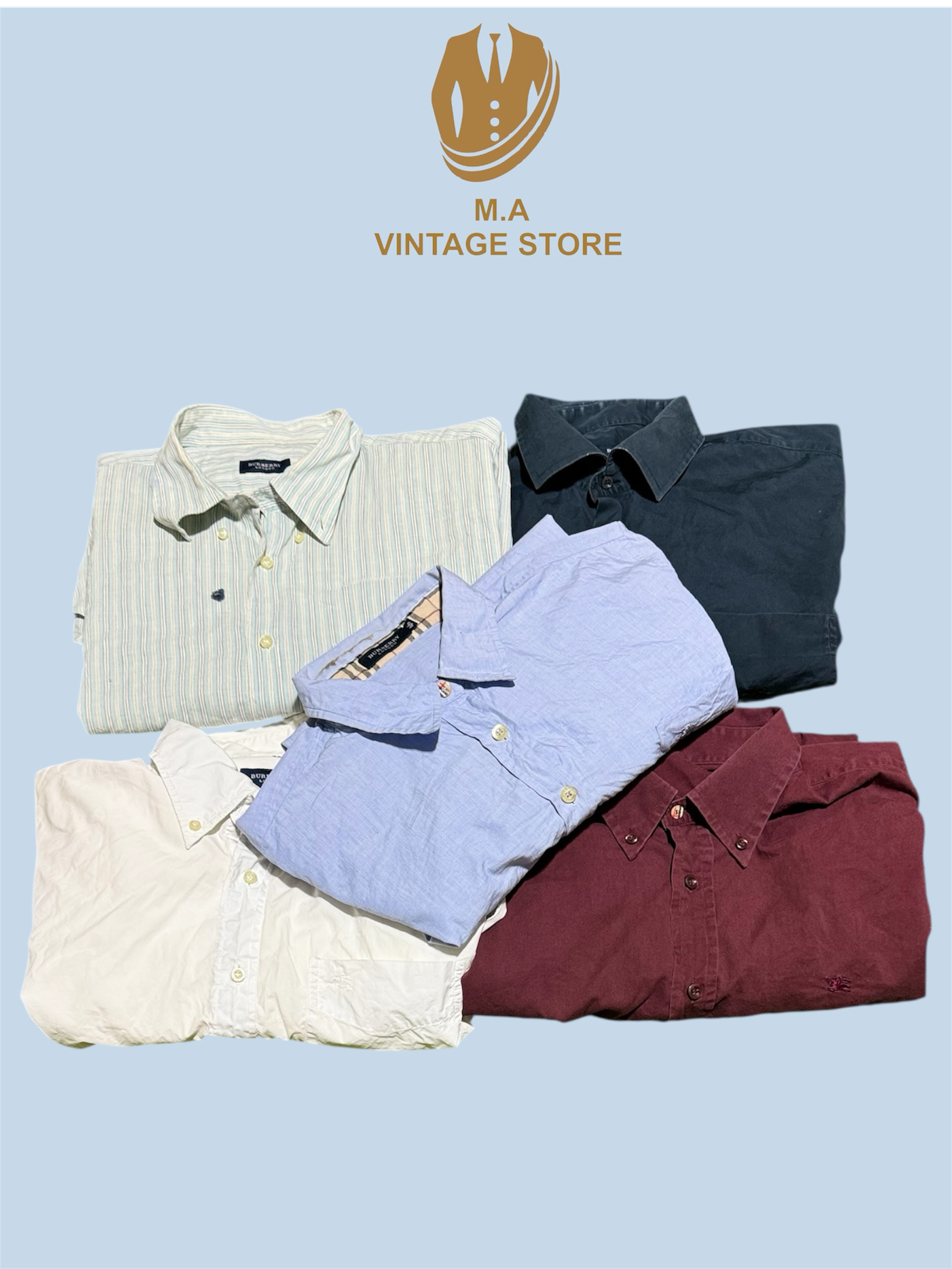 Chemise à boutons Burberry de marque (s12)