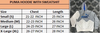 Fs-79 Upcycled puma hoodie with sweatshirt