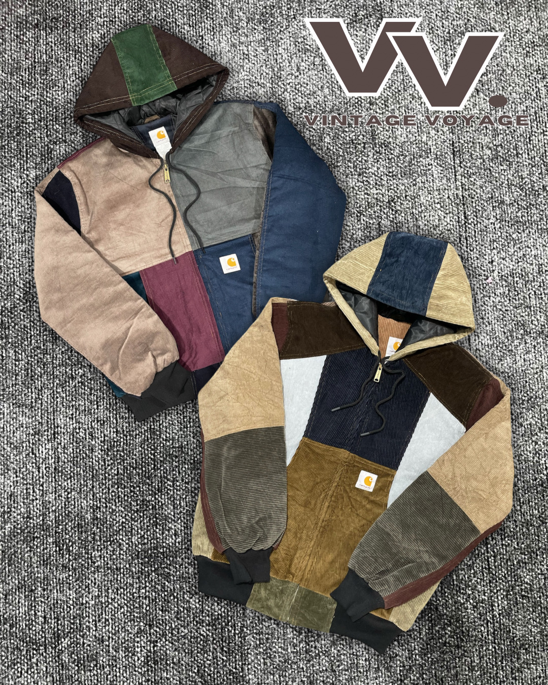 Casacos com capuz de corduroy reestilizados da Carhartt #28126